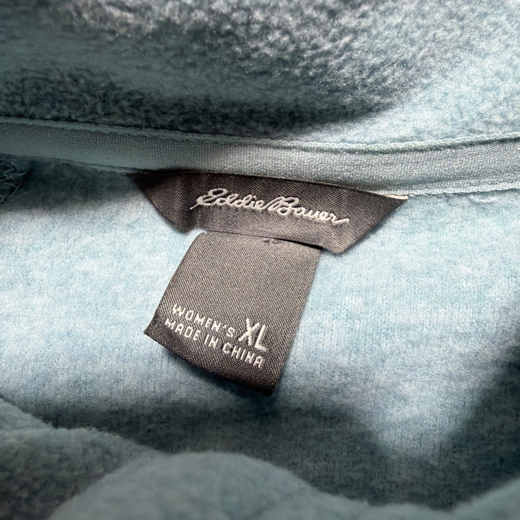 Eddie Bauer Women's Ultra Soft Fleece 1/4 Zip Long Sleeve Pullover Top XL