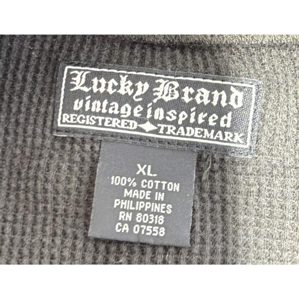 Lucky Brand Vintage Inspired Amsterdam Long Sleeve Thermal Shirt - XL