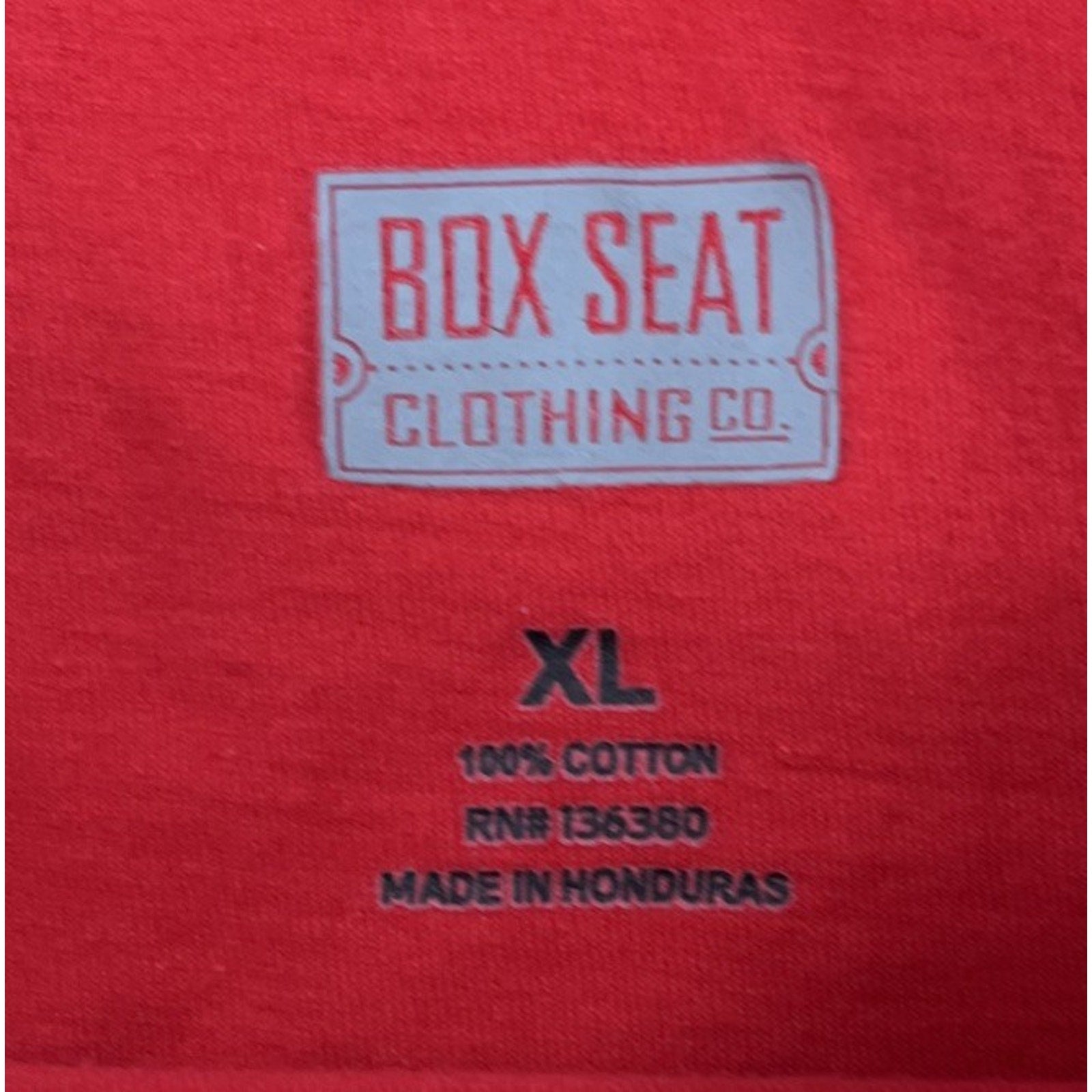 Box Seat Georgia Bulldogs Red Longsleeve T Shirt Size XL