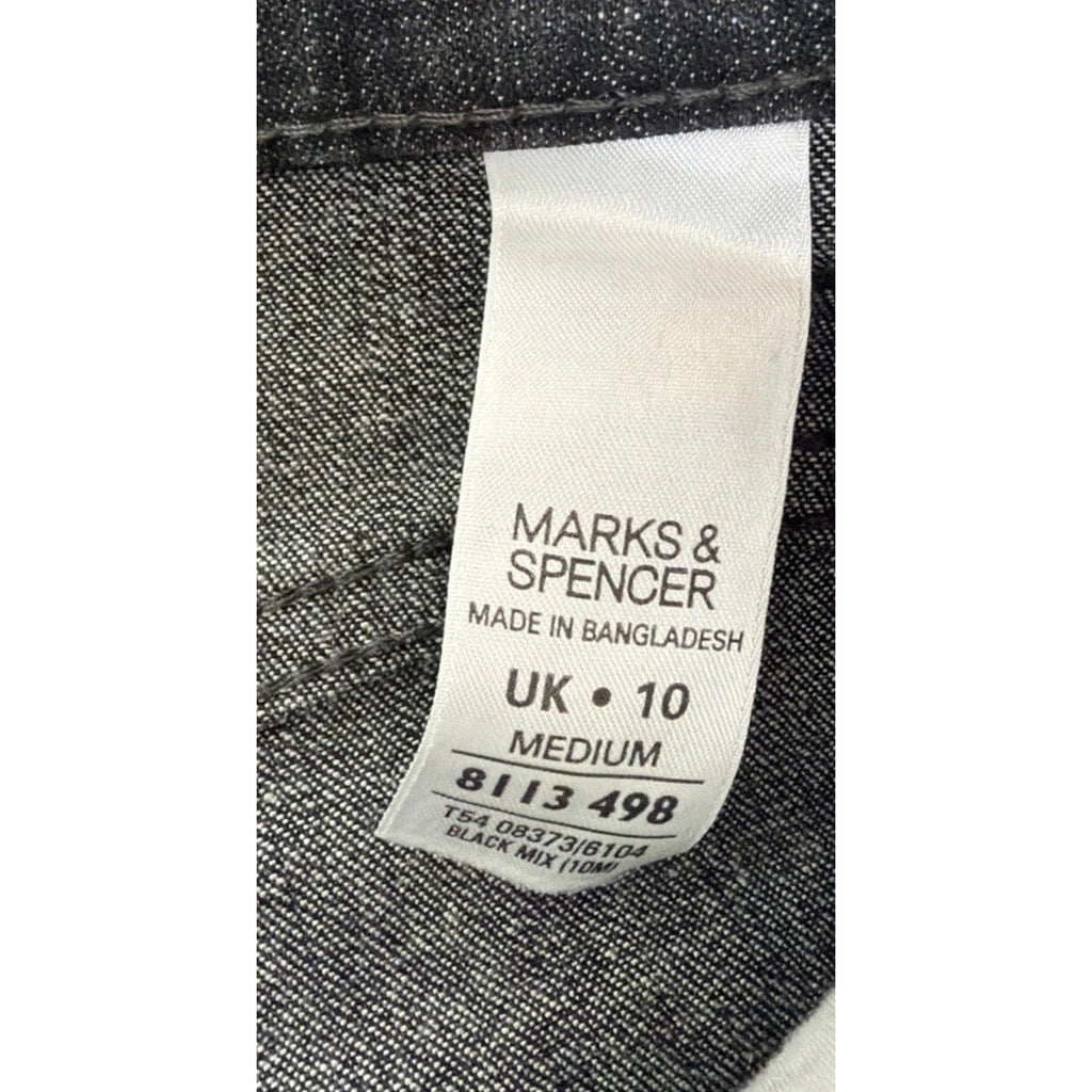 Marks & Spencer Womens Black Cotton Stretch Bootcut Flare Women Jeans 28x30