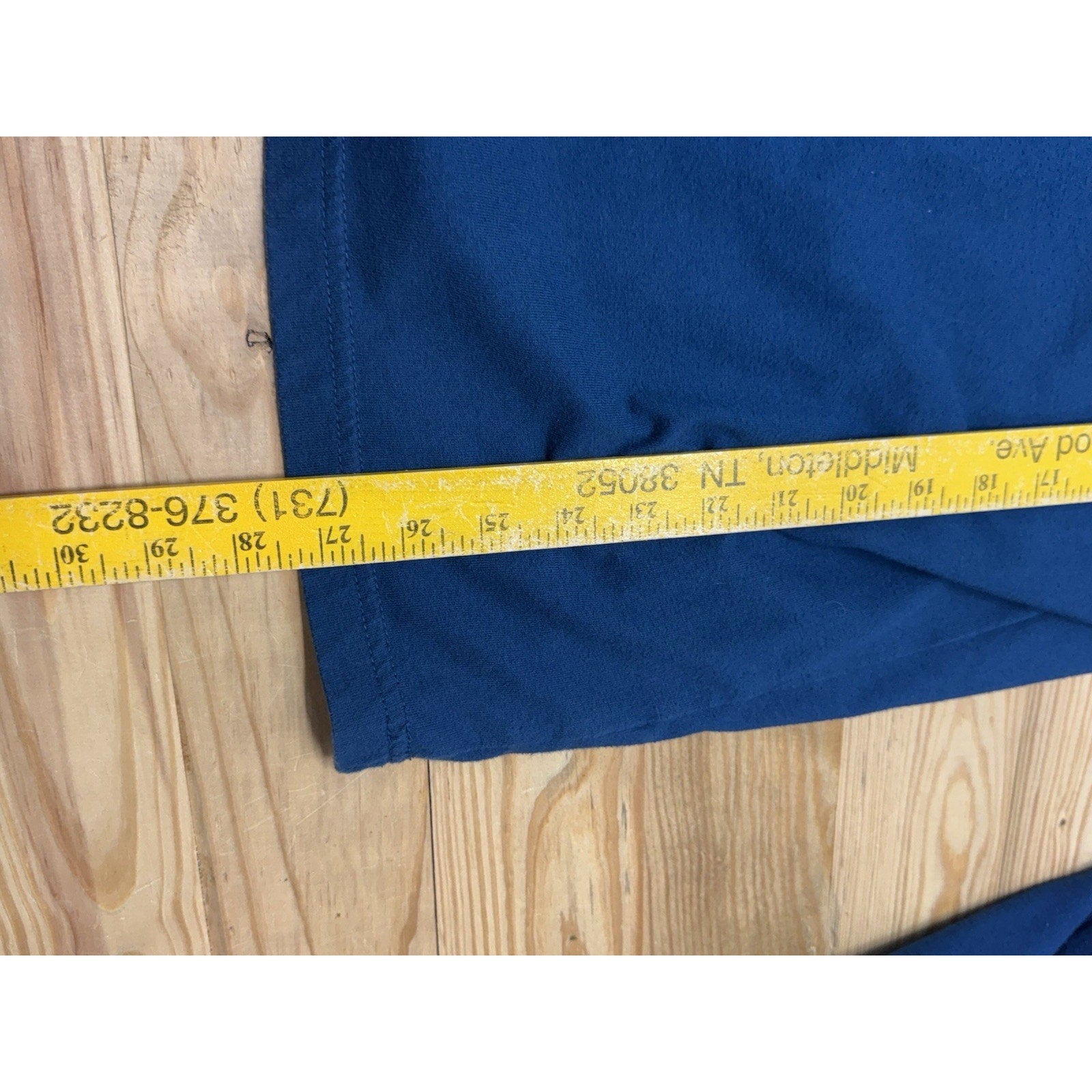 CROFT & BARROW MENS EASY CARE TEAL BLUE LONG SLEEVE COTTON BLEND HENLEY SIZE M