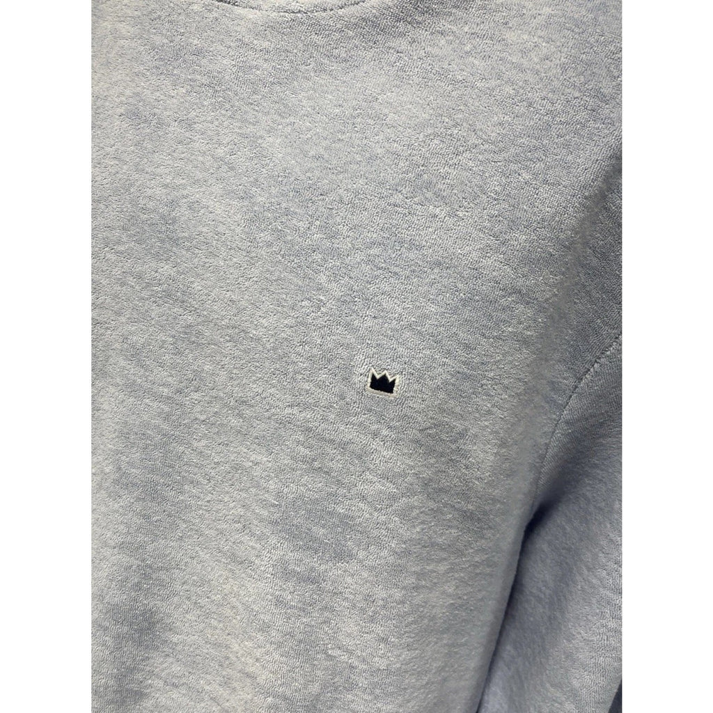 Crown & Ivy Mens M Blue Sub Hoodie Long Sleeve Terry Cloth Pullover