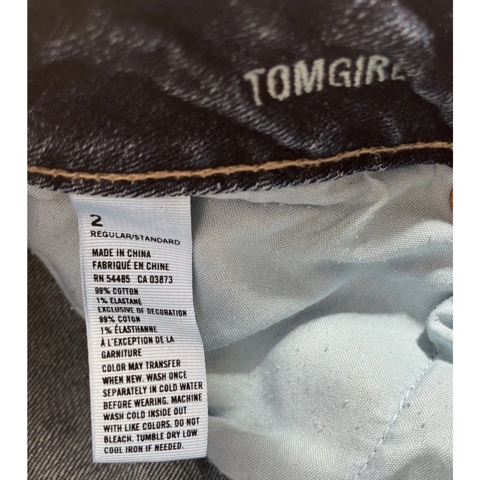 American Eagle Tomgirl Button Fly Dark Dreams Stretch Jeans 2 Blue