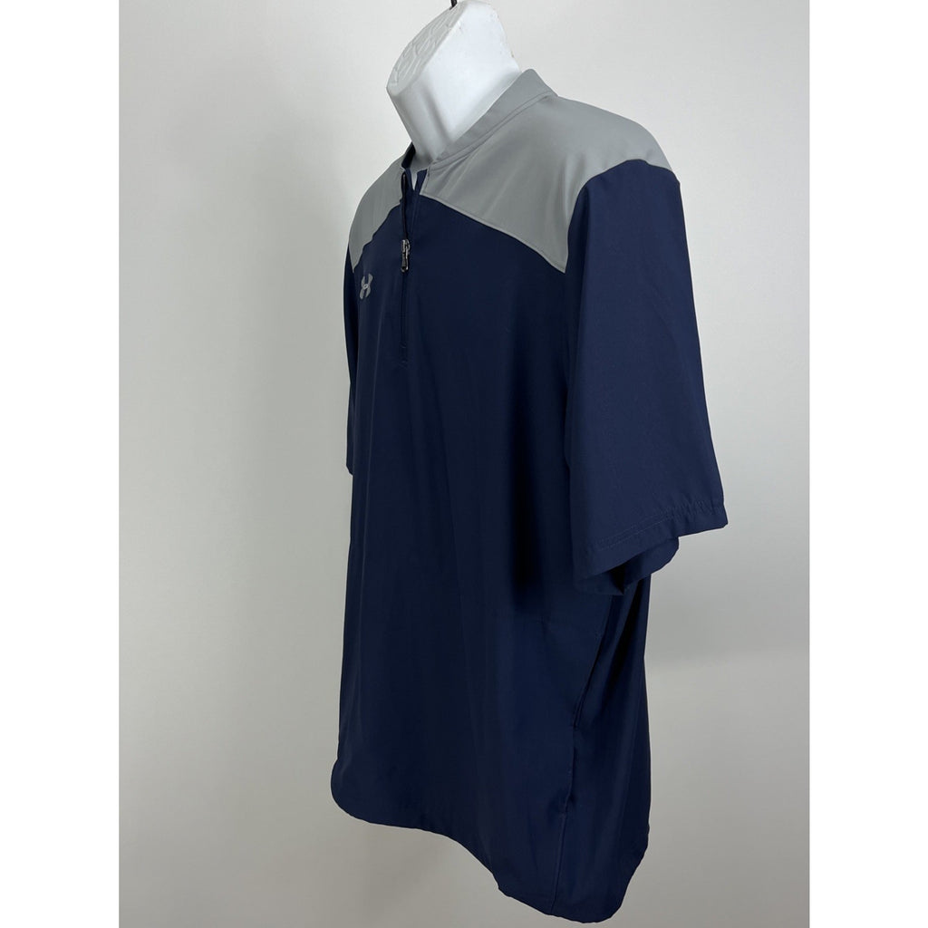 Under Armour Triump Cage Midnight Navy Storm Wind Shirt Men’s M