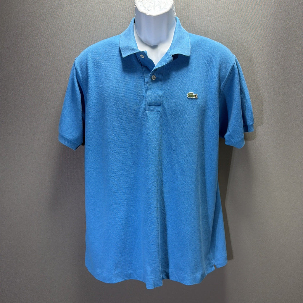 Lacoste Men's Size 5 Blue Short Sleeve Sport Alligator Polo Shirt Flaw