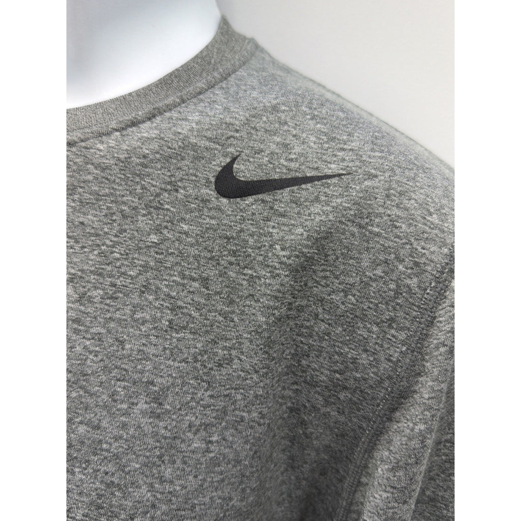 Mens Nike Legend Dri Fit Training Long Sleeve Shirt M Gray Running Gym Run