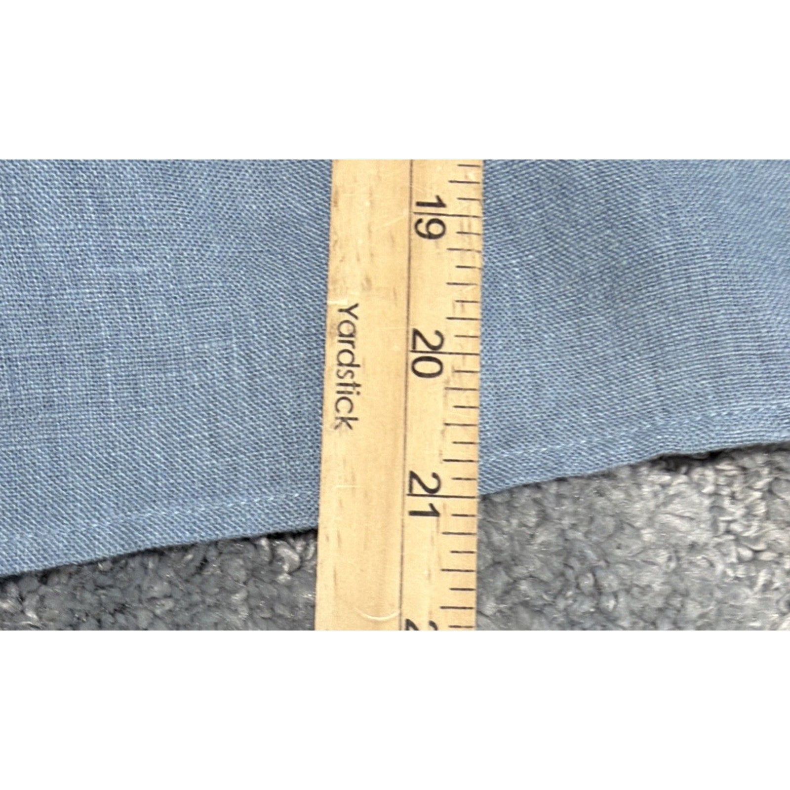 Lintico 100% Linen Button Front Oversized Boxy Fit Top Women M Blue Minimalist