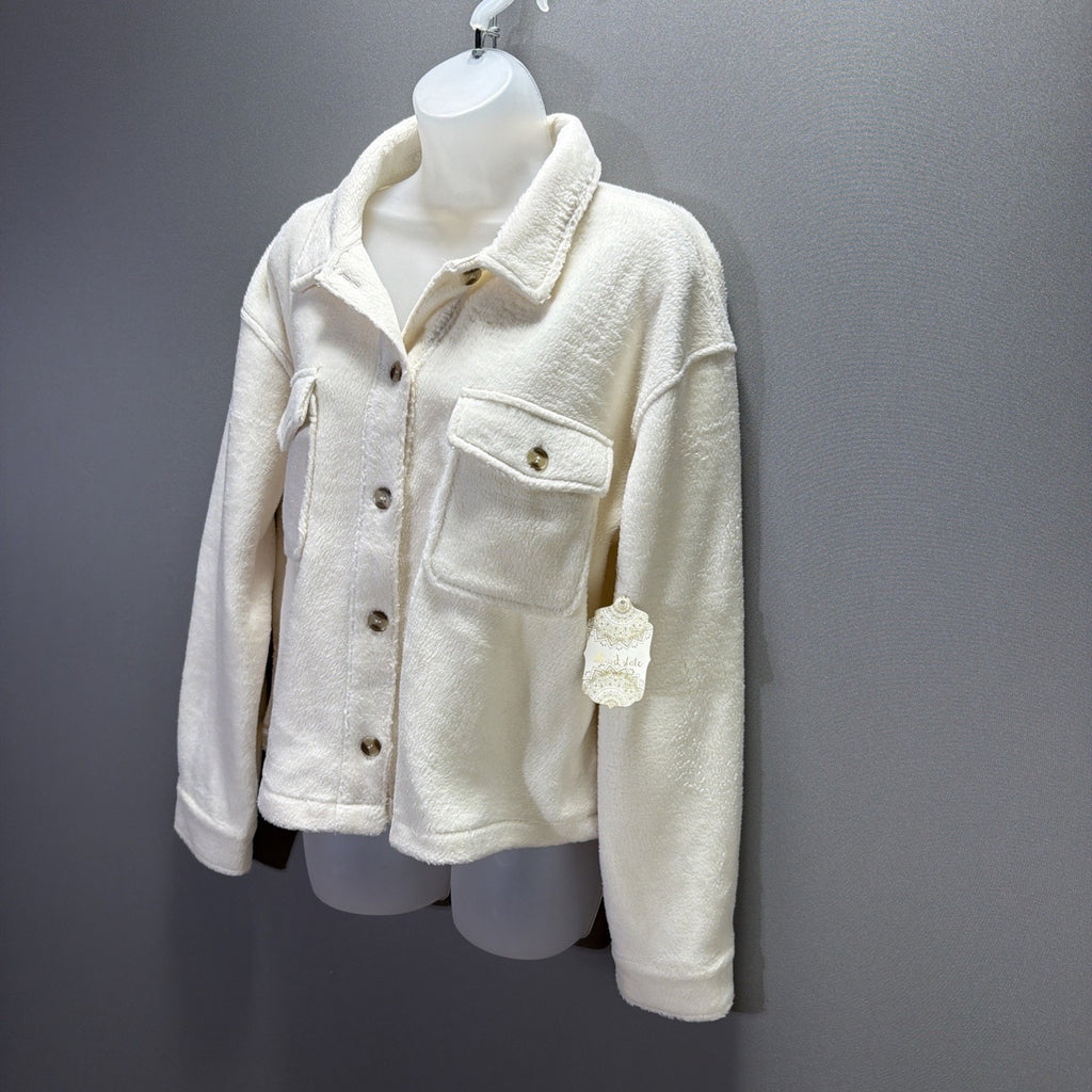 NWT Altar’d State Cream Oversized Super Soft Shacket Size Medium