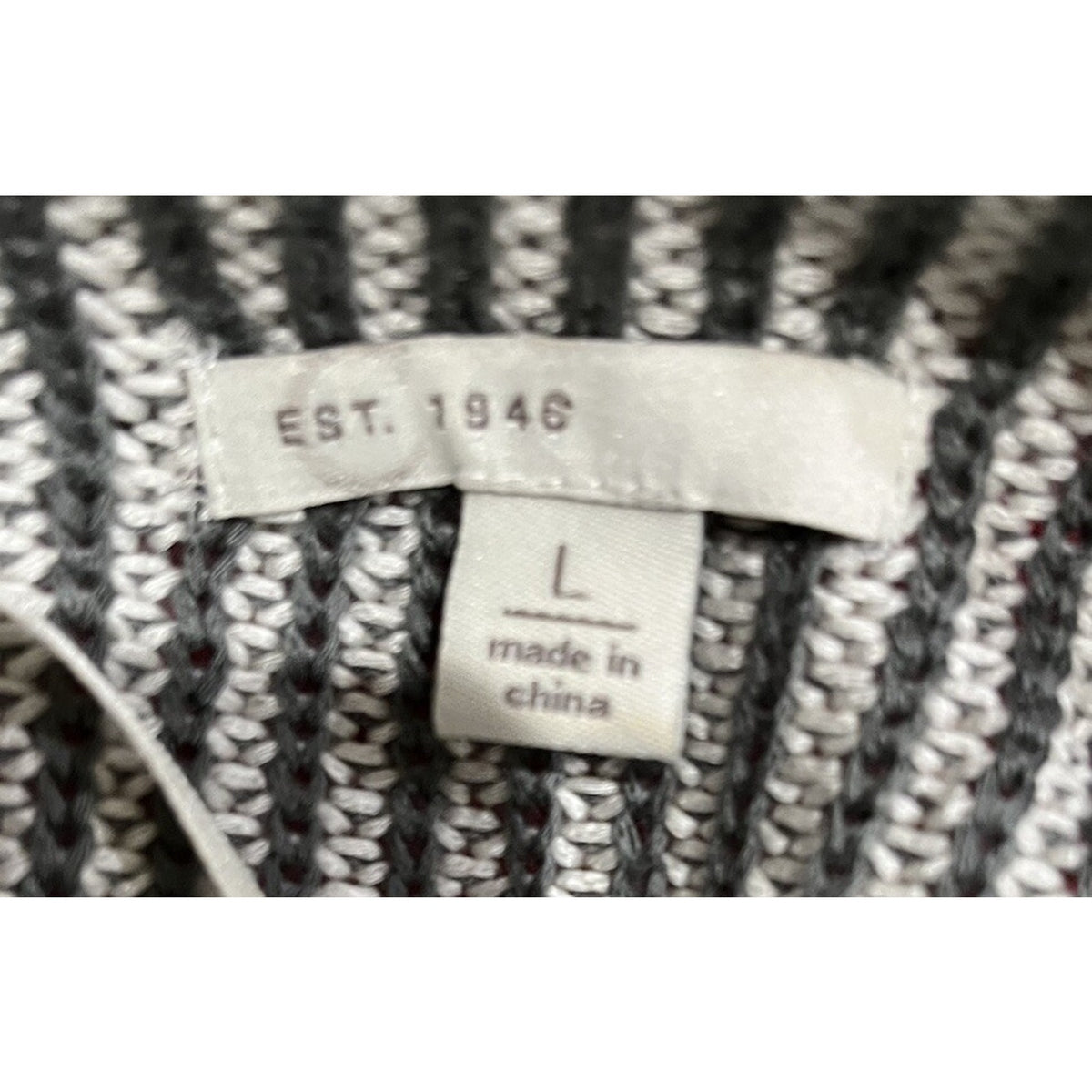 Cato Women's L Cardigan Sweater Sleeveless Stripe Open Front Vest EUC