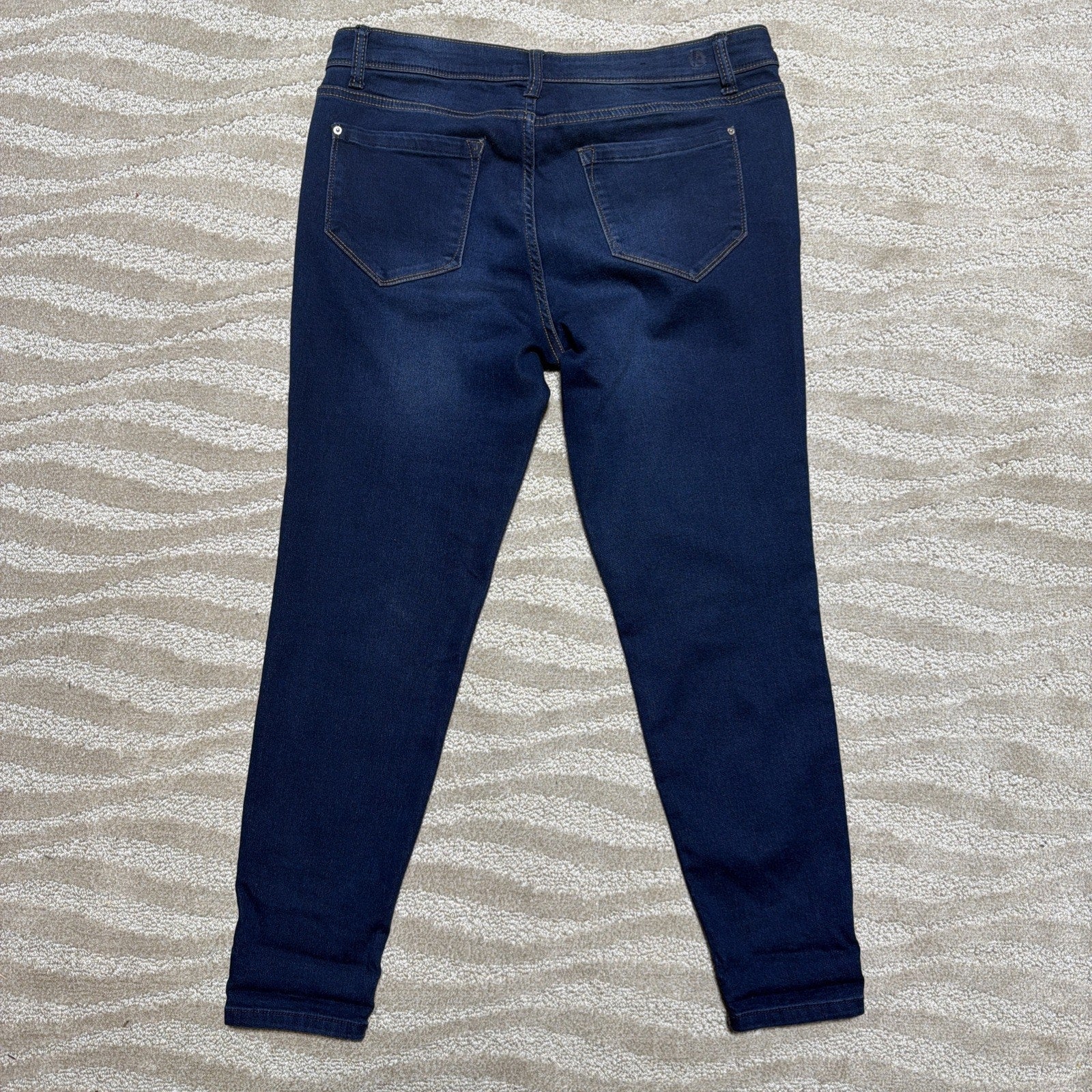 Kensie Jeans Ankle Skinny Mid Rise Stretch Blue Jeans Womens Size 10 NWOT