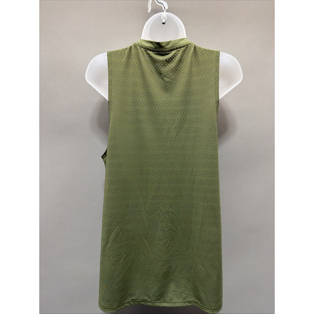 Zyia Active Shirt Womens Large Green Tank Top Mesh Pullover Sleeveless Gym Yoga