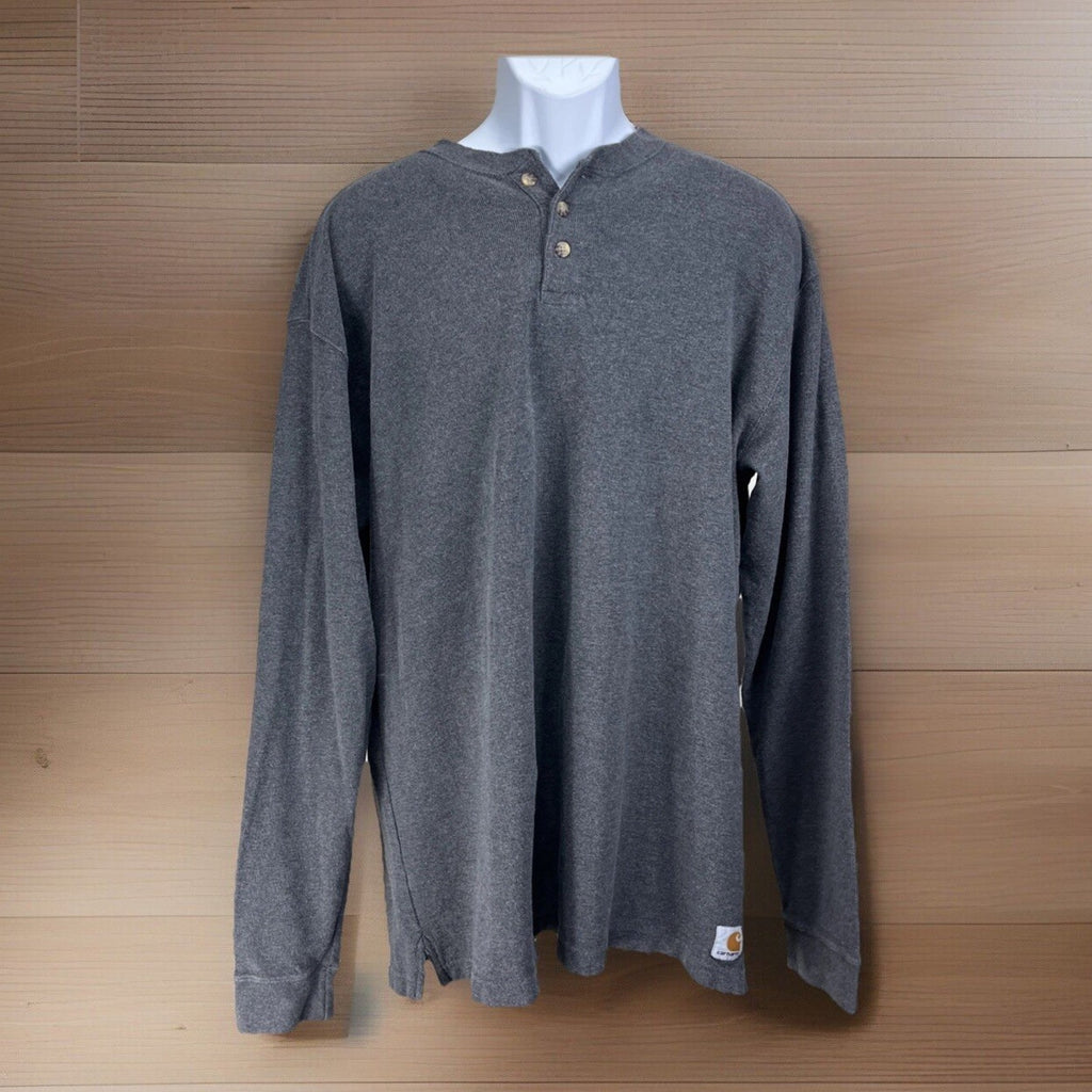 Carhartt Henley neck thermal long T-shirt, men's size L