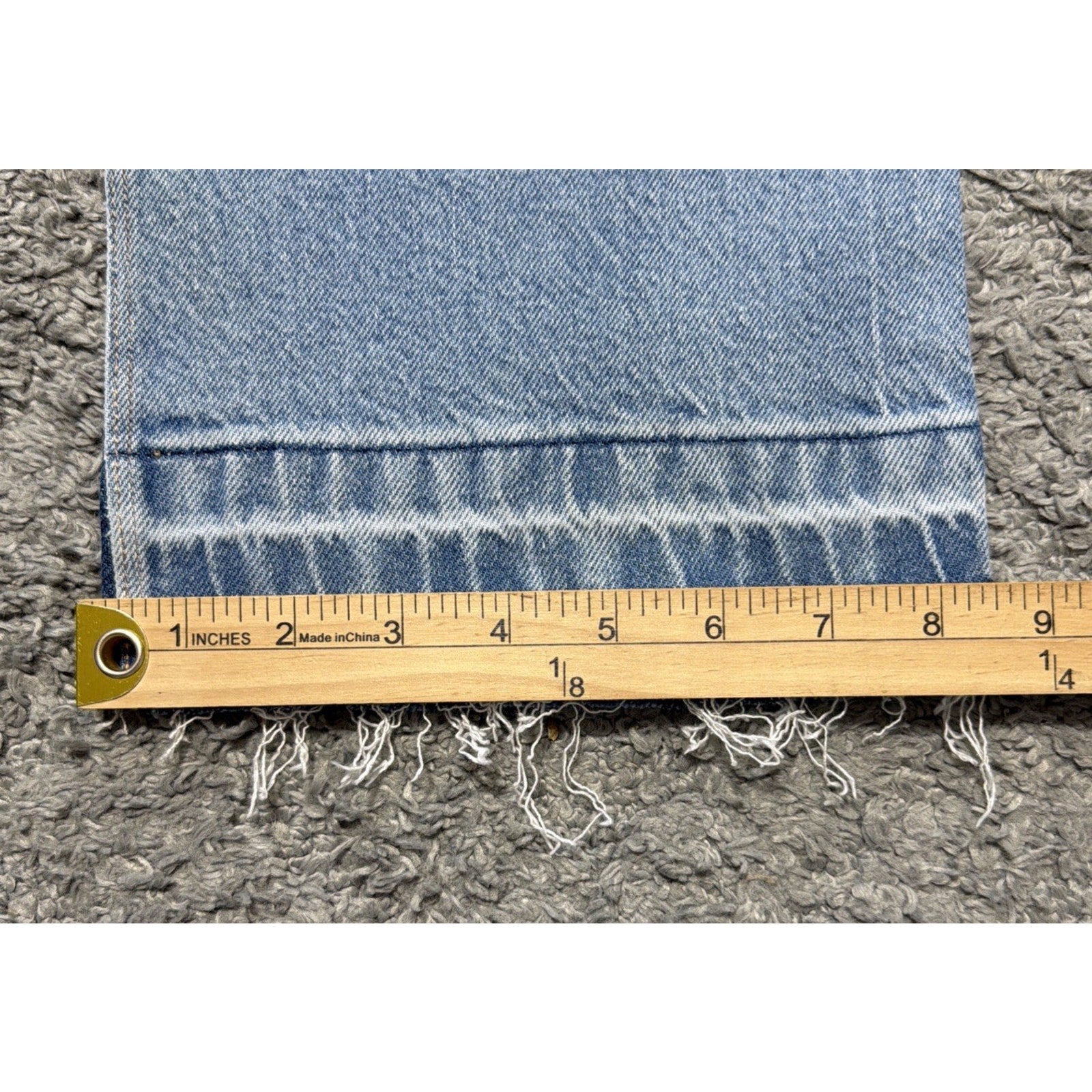 American Eagle Jeans Womens 10 90's Low Rise Kick Stretch 2 Tone Flared Bottom