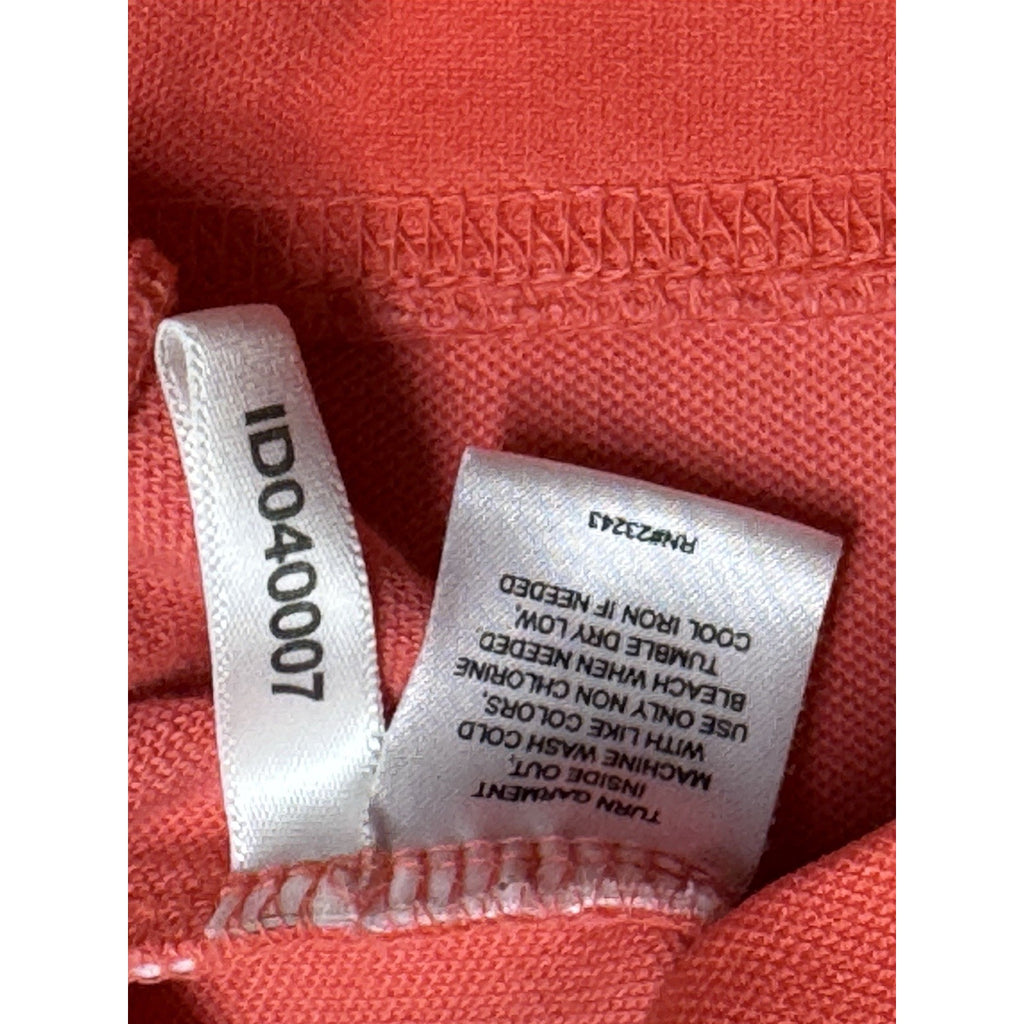 NY&CO Womens Sz L Pink Hoodie Pockets Full Zip White Trimmed