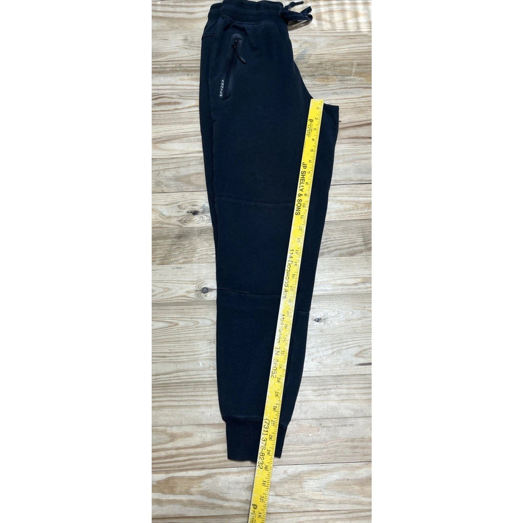 Spyder Active Pro Web Pants Mens Small Black Fleece Joggers Athletic Sweatpants