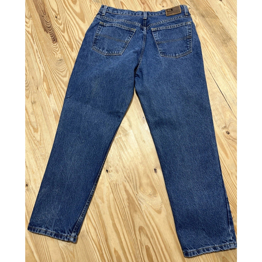 Vintage Ralph Lauren Polo Jeans Co Blue Jeans Relaxed Taper Fit 14 x 29