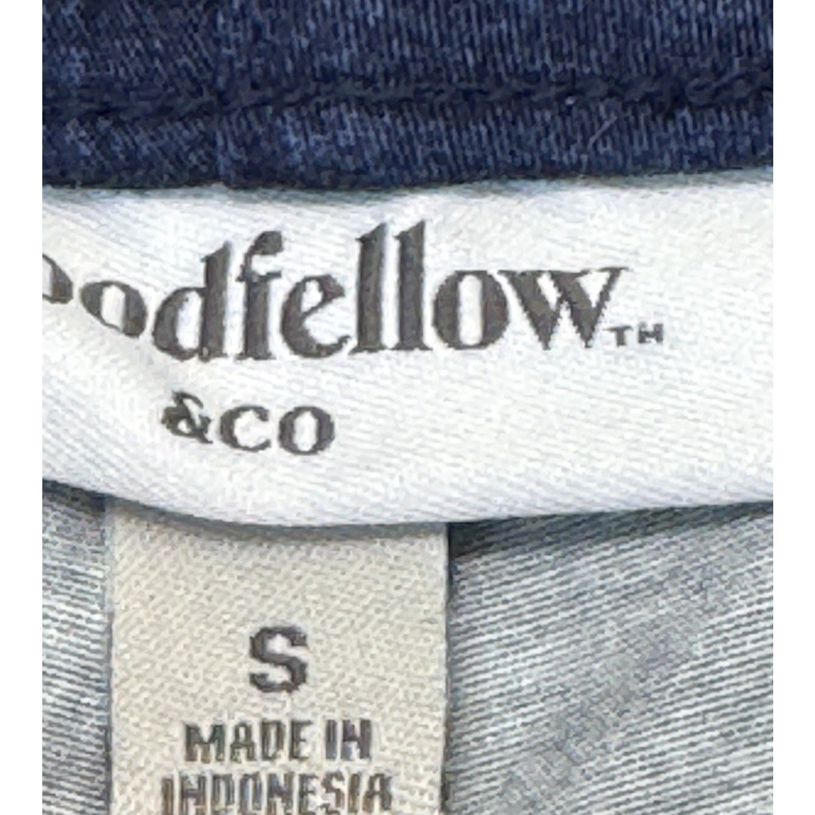 Goodfellow Shorts Men’s Small Blue Chino Everyday Elastic Waist Preppy 8” Cotton