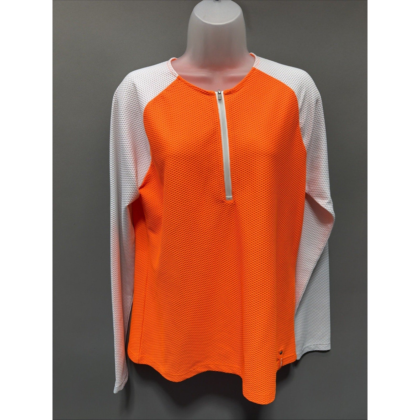 Ralph Lauren LRL Active 1/4 Zip Top Women XL Long Sleeve Running Exercise Yoga