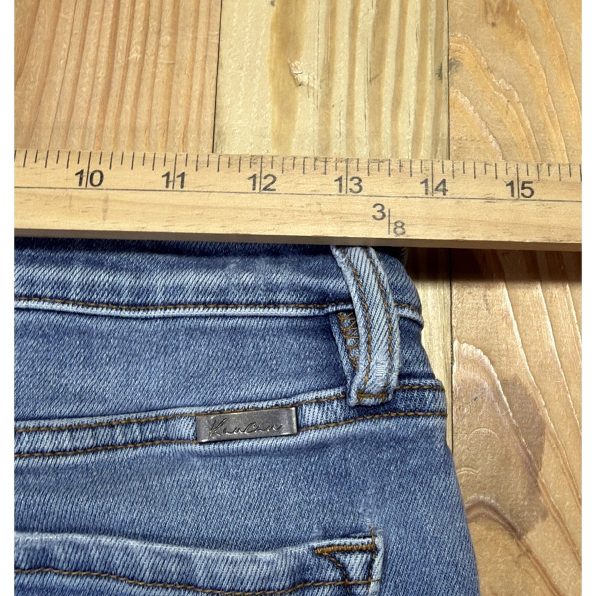 KanCan Jeans Women 7/28 Blue Mid Rise Skinny Medium Wash Stretch