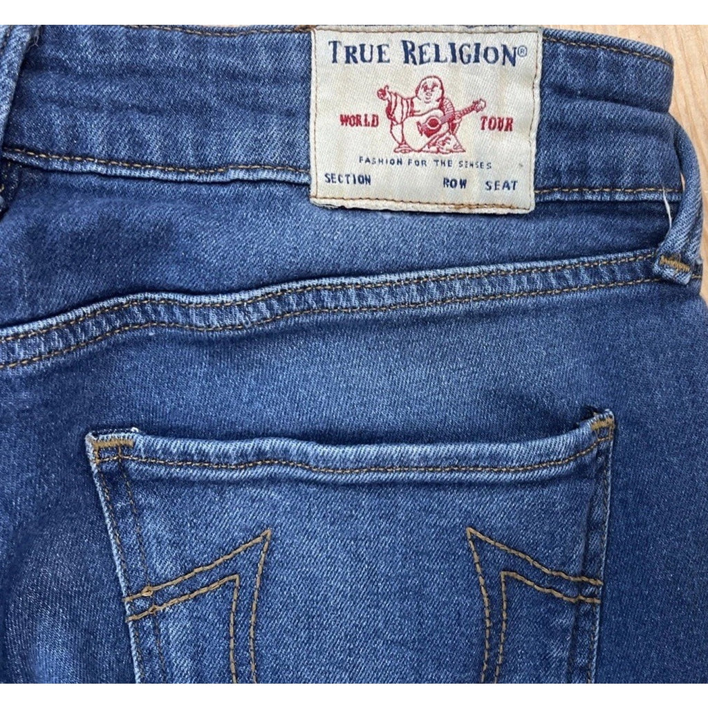 True Religion Jennie Curvy Skinny Jean Women’s Size 30 Med Wash Stretch Mid Rise