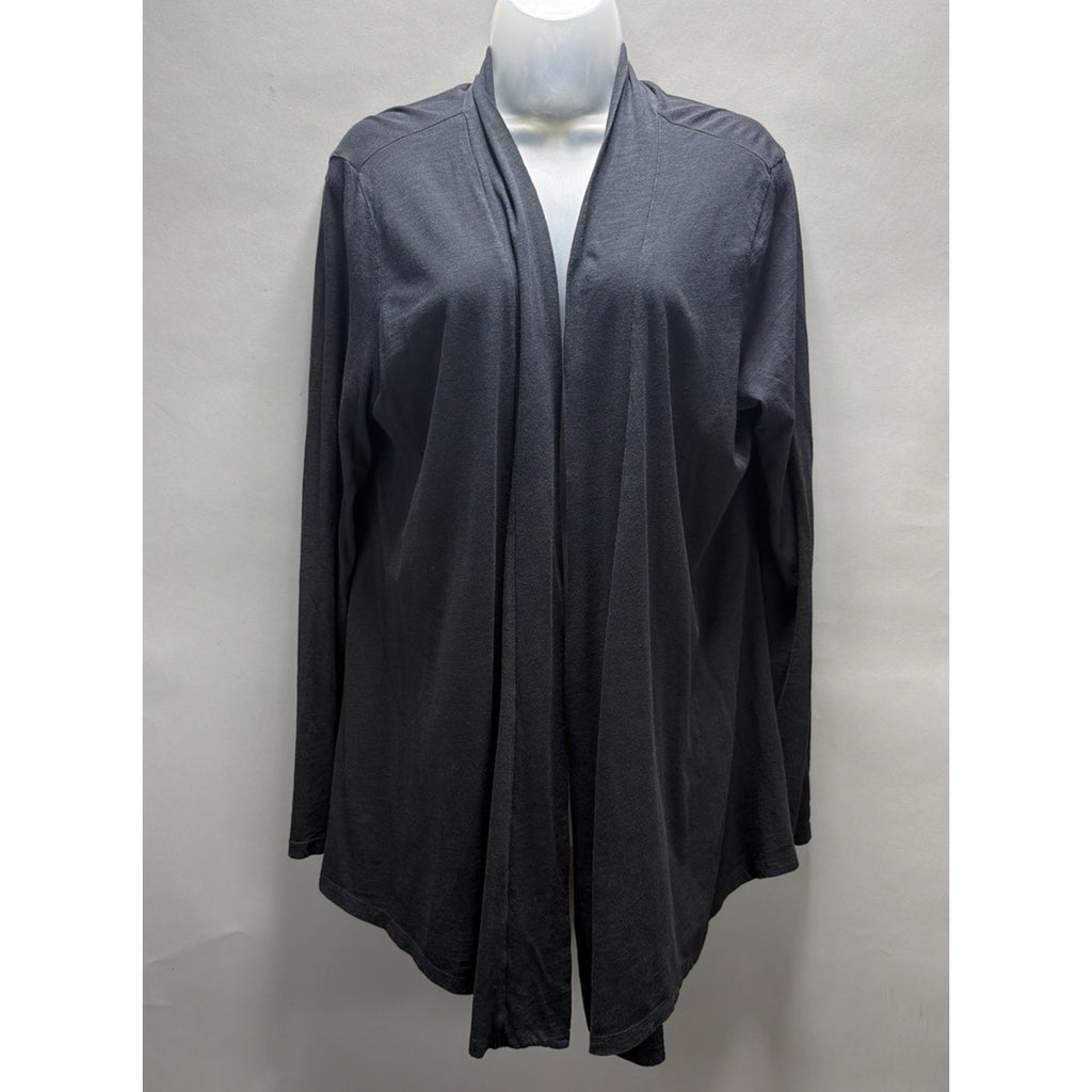 The North Face Cardigan Sweater Womens XL Black Open Front Lightweight