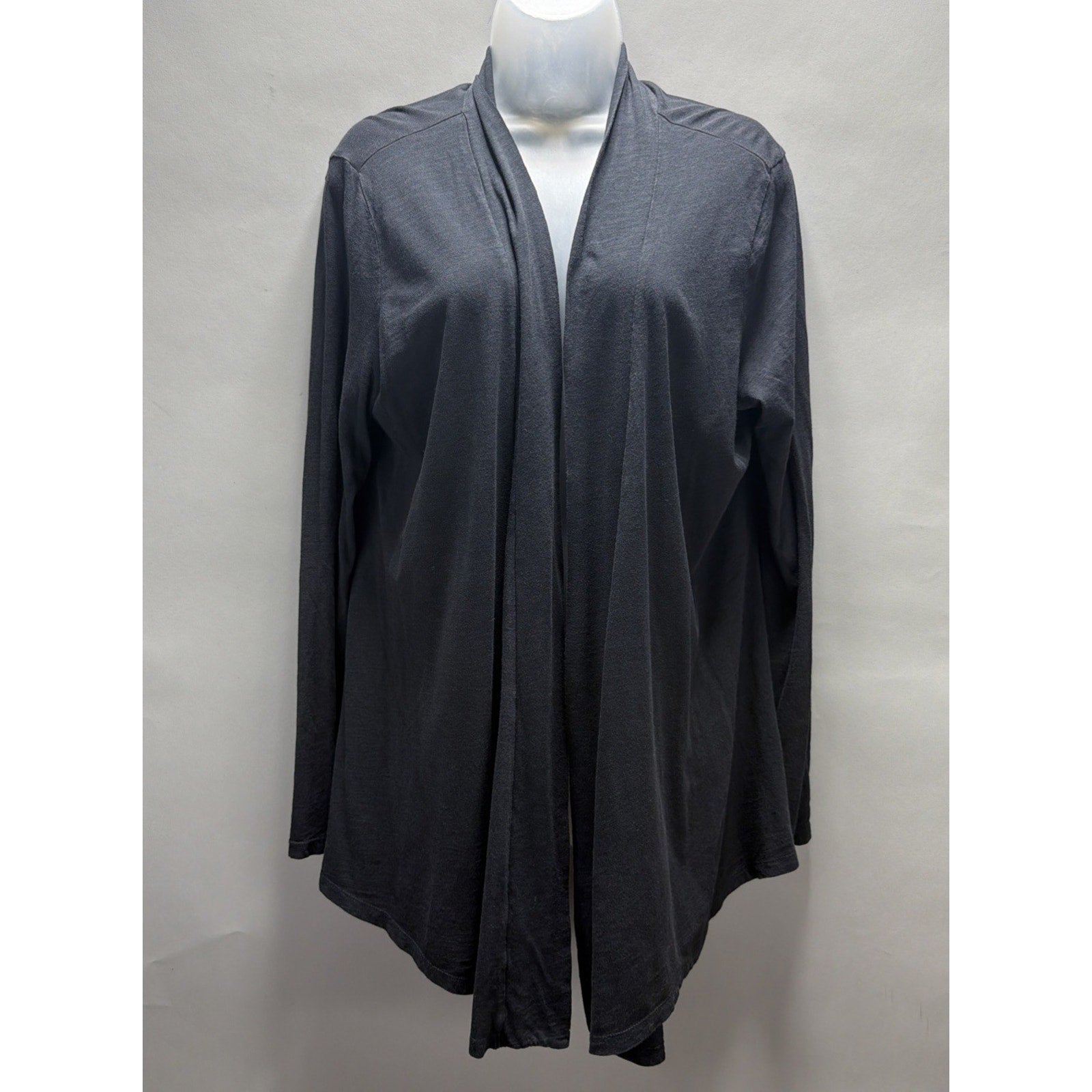 The North Face Cardigan Sweater Womens XL Black Open Front Lightweight