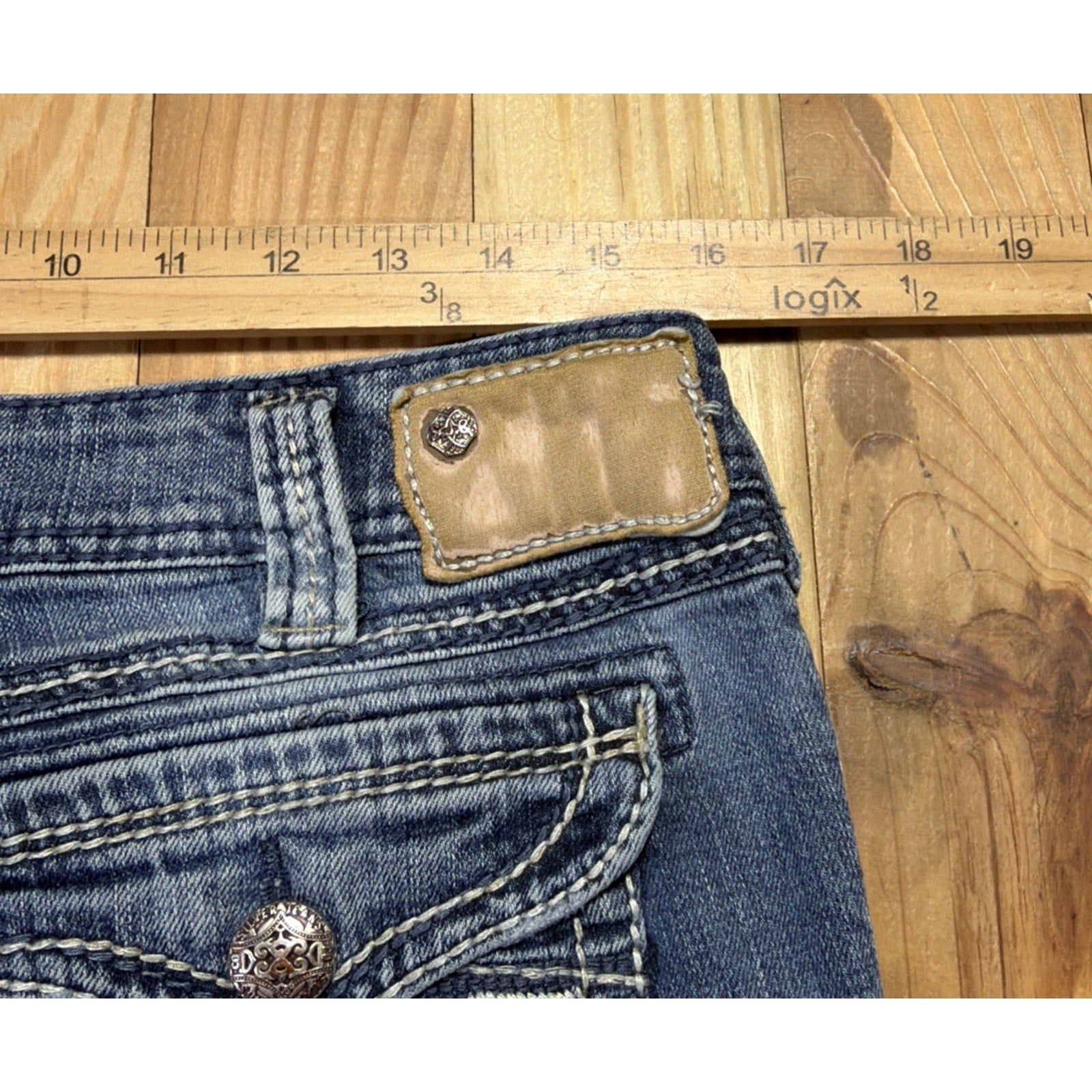 Silver Jeans Suki Surplus women’s stretch blue denim Bootcut jeans size 32x31