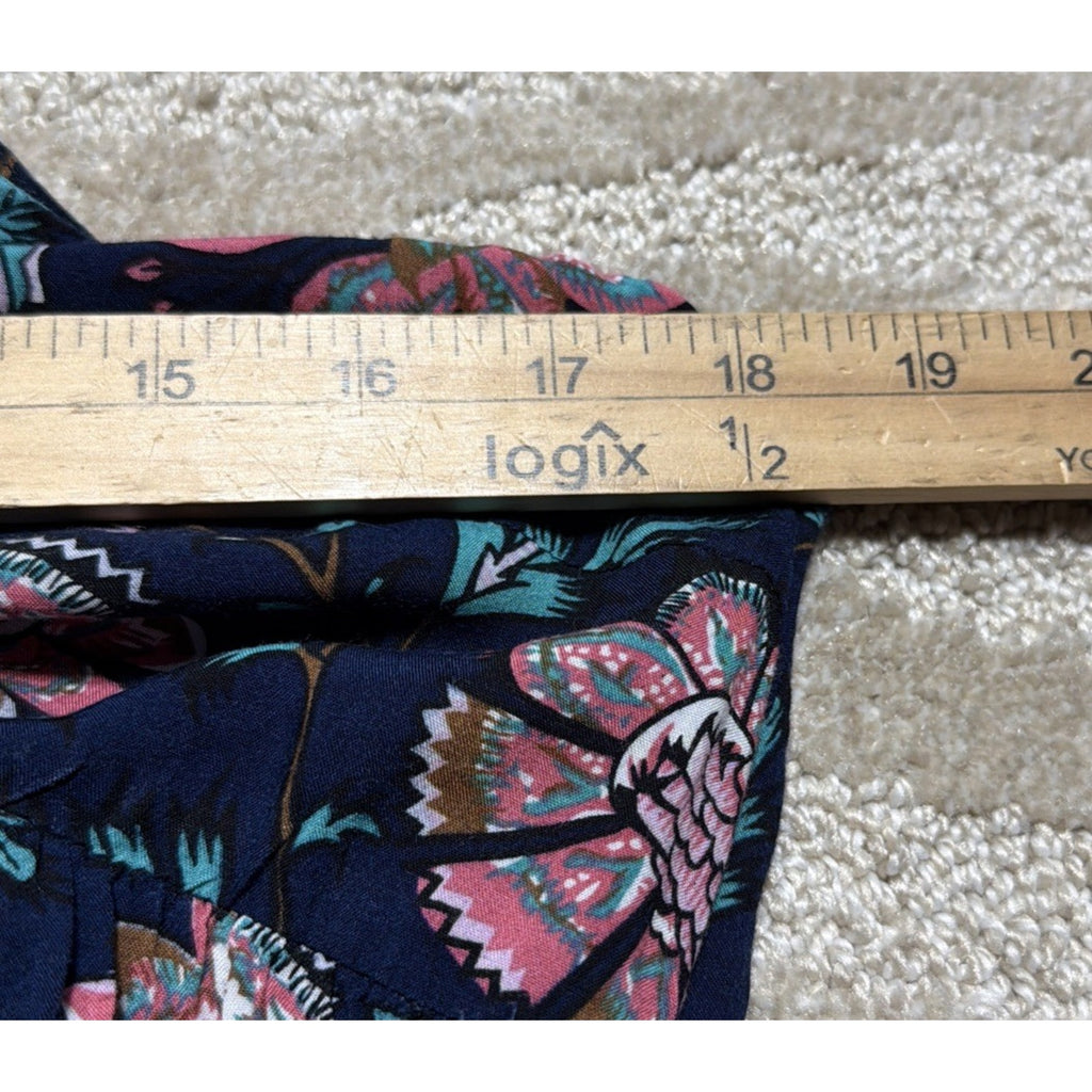 Entro Sundress Womens Size Large Floral Mini Strappy Summer Boho Beach Casual