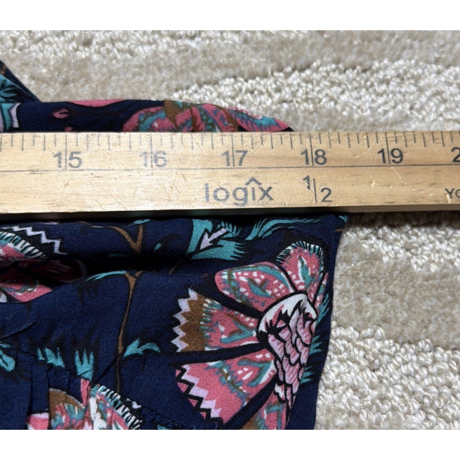 Entro Sundress Womens Size Large Floral Mini Strappy Summer Boho Beach Casual