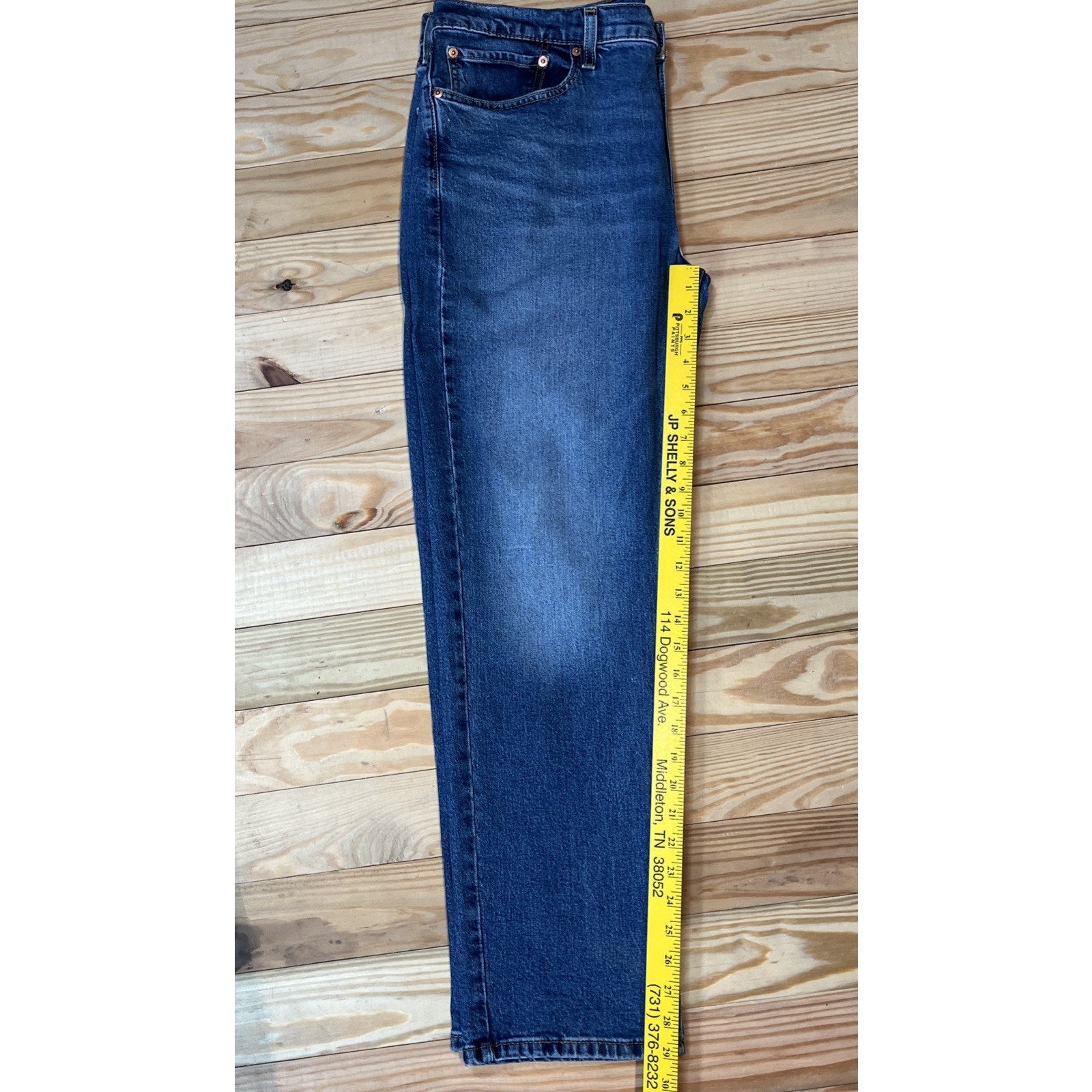 Levi's 514 Jeans Men's 36x30 Blue Medium Wash Slim Straight Leg Jeans EUC