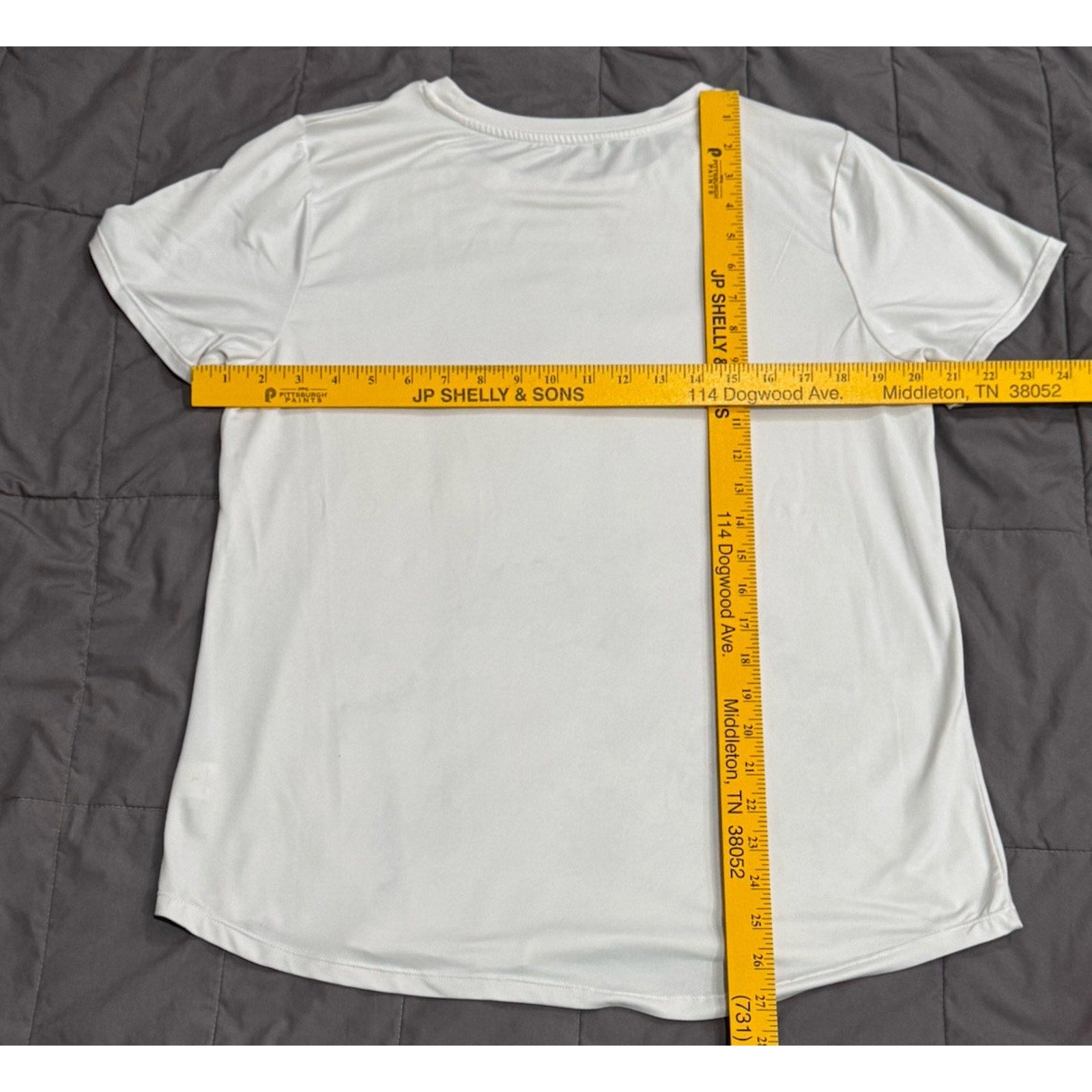 Jockey 32 cool degree women's size Large shirt activewear white boat neck white