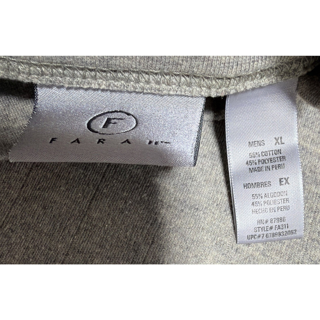 Farah Sweater Men's Size XL Sage Green Wide Ribbed Pullover Mock Sweater