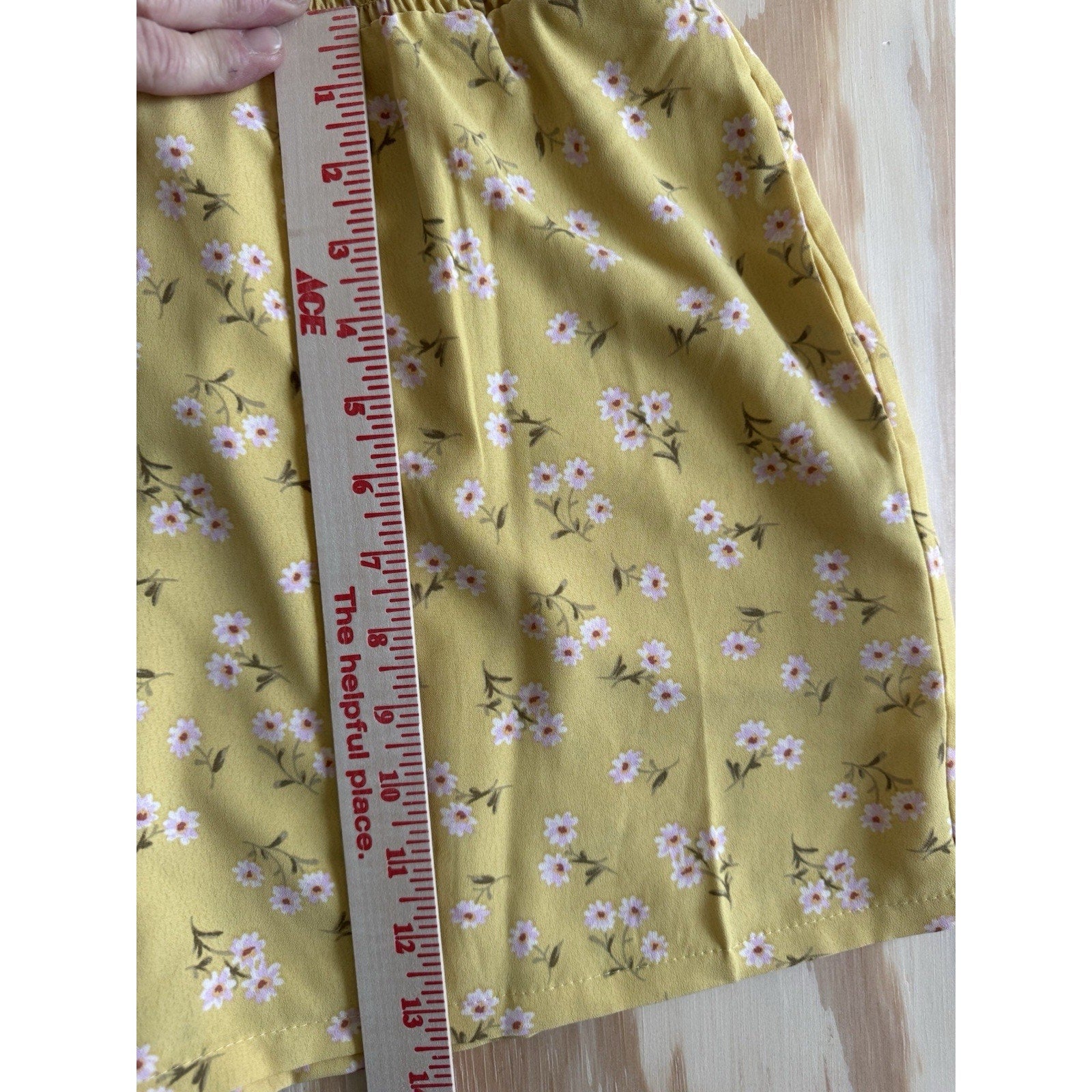 NWT Lily Rose Yellow Floral Smocked Halter Romper Juniors' Size Small Summer