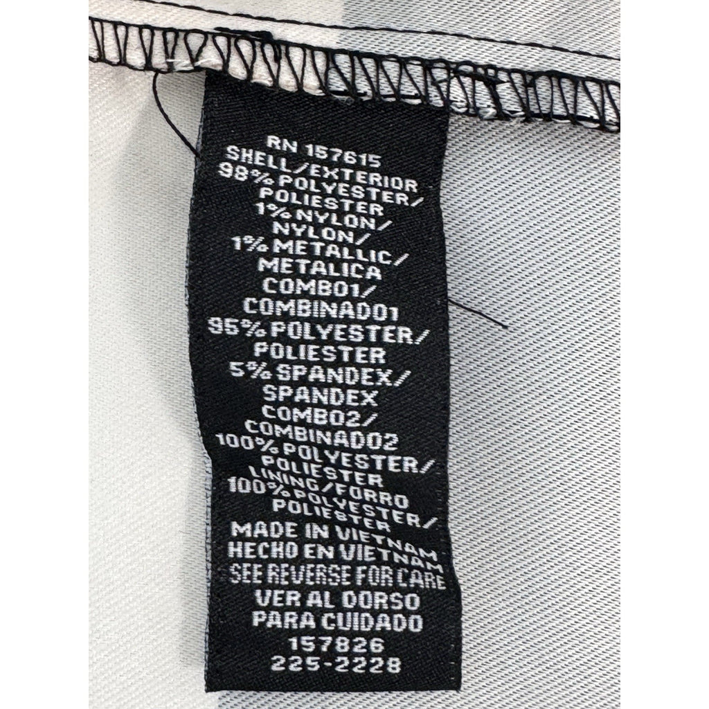 R&K Originals Black Gold & Ivory Tie Waist Dress with a Pleated Skirt New 4P