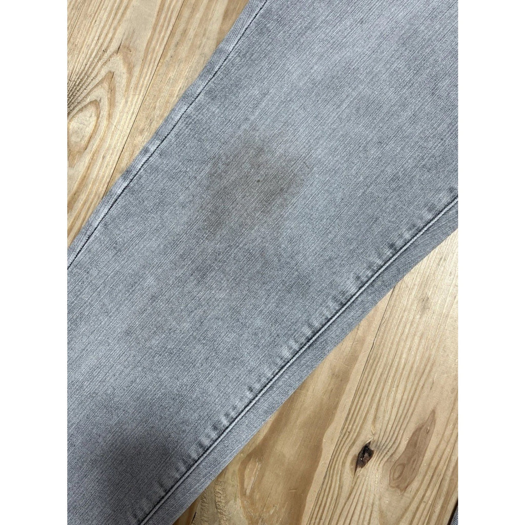 White House Black Market WHBM Mid Rise Girlfriend Gray jeans Size 12