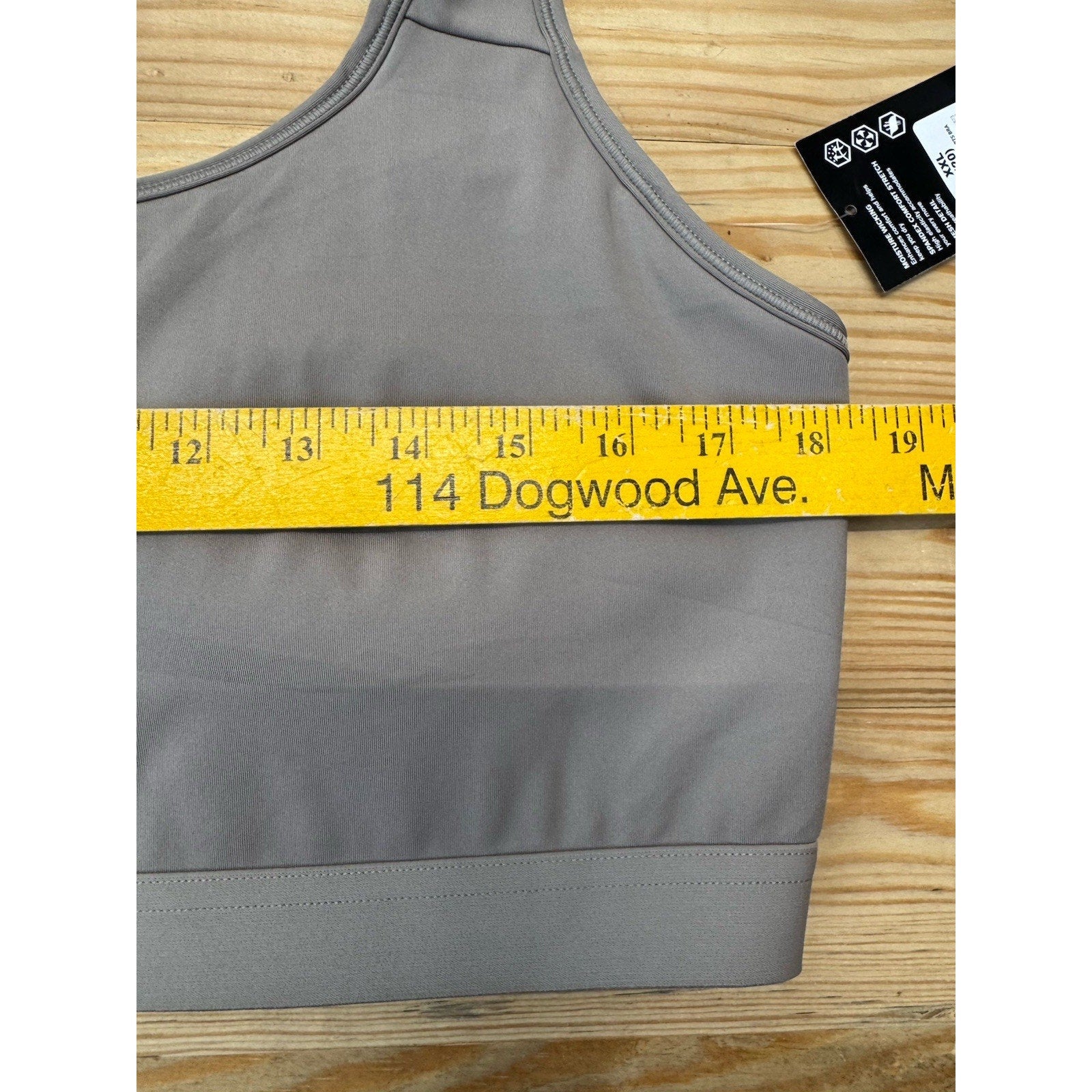 Avia Women's XXL (20) High Impact Strappy Sports Bra Taupe NWT