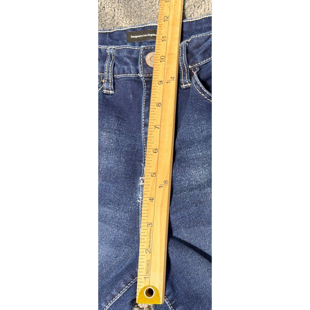 YMI Flare Denim Jeans Womens 7/28x32 Boho Excellent