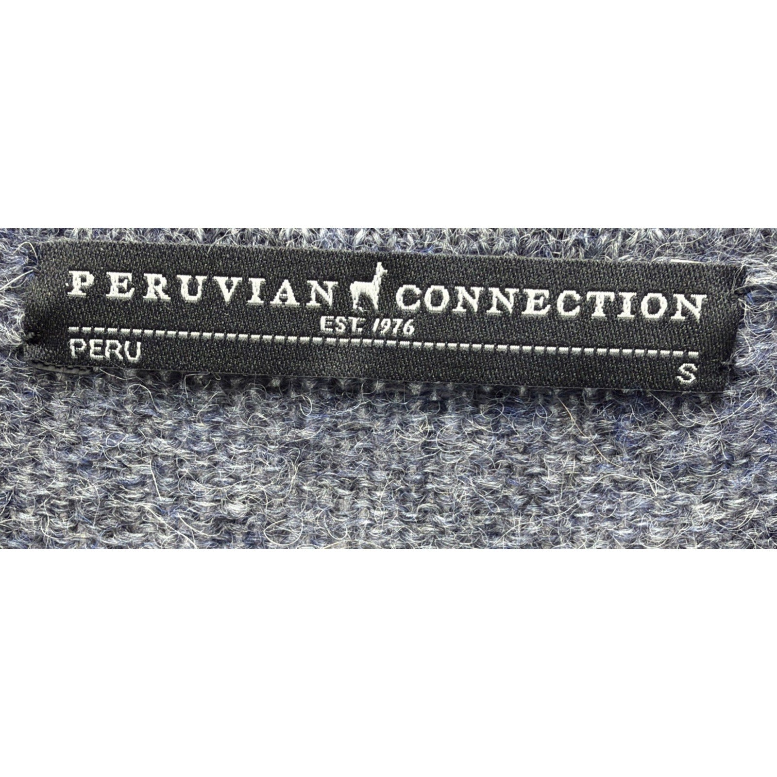 Peruvian Connection Gray Alpaca Wool Blend Long Sleeve Sweater Dress sz Small