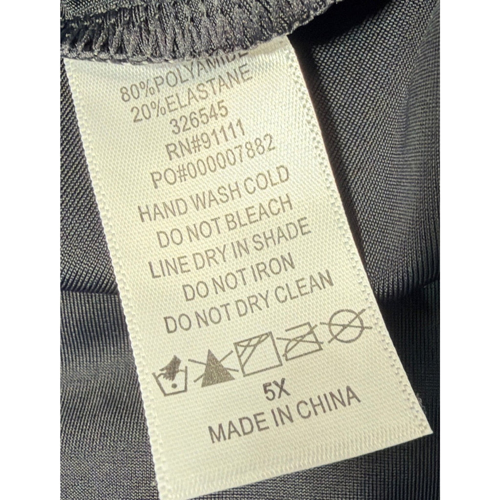 Juno Active 3/4 Sleeve Quick Energy Aquacurve Rash Guard Plus Size 5X New