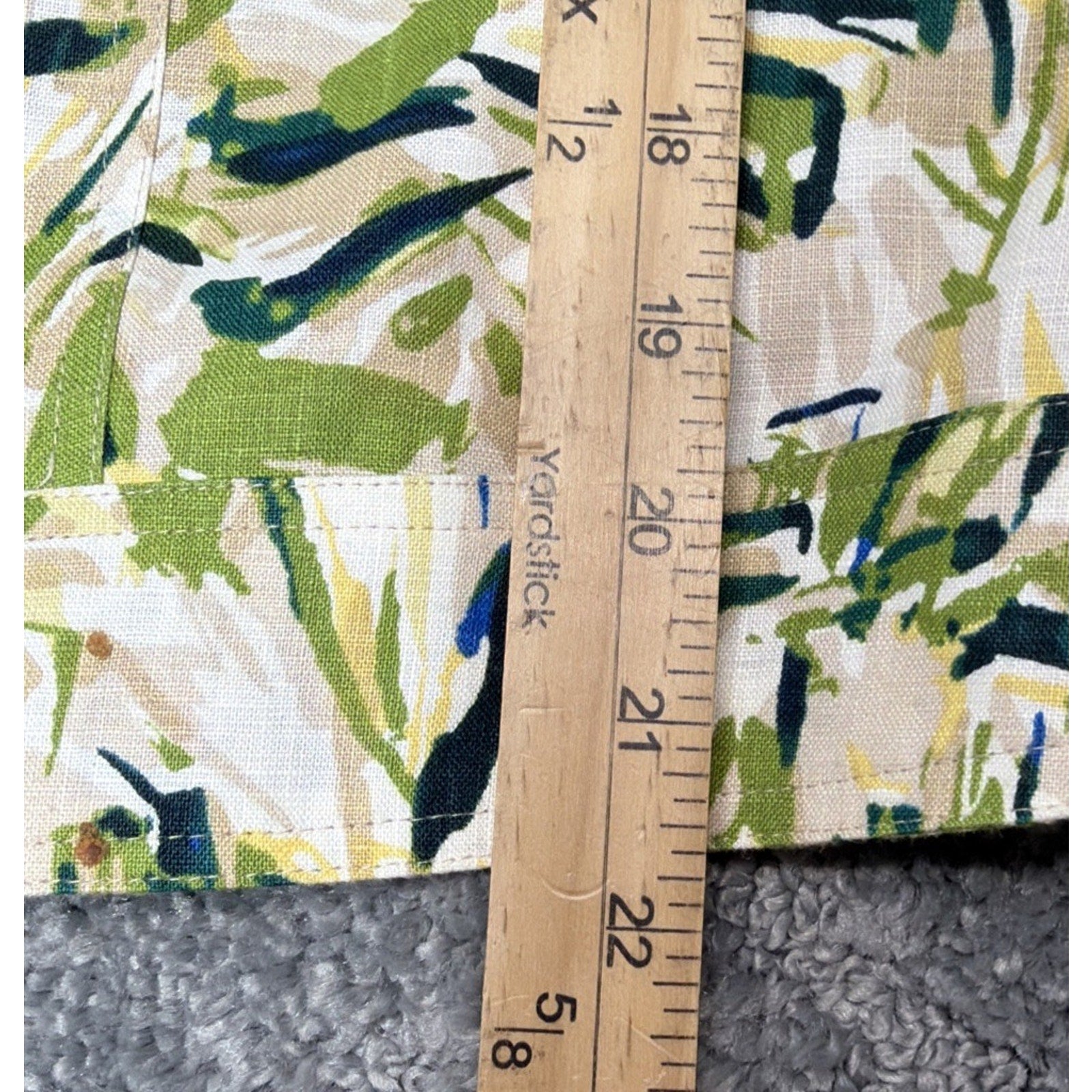 DANA BUCHMAN SIZE 12 100% LINEN BOMBER JACKET PALM PRINT LINED