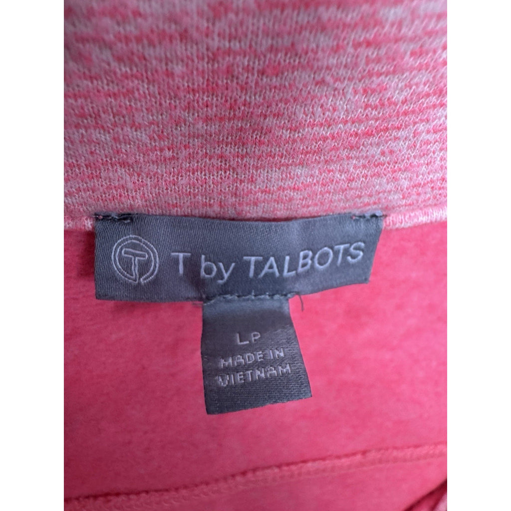 Talbots Jacket Cozy Brushed Terrain Pink Heathered Full Zip Athletic Women’s LP