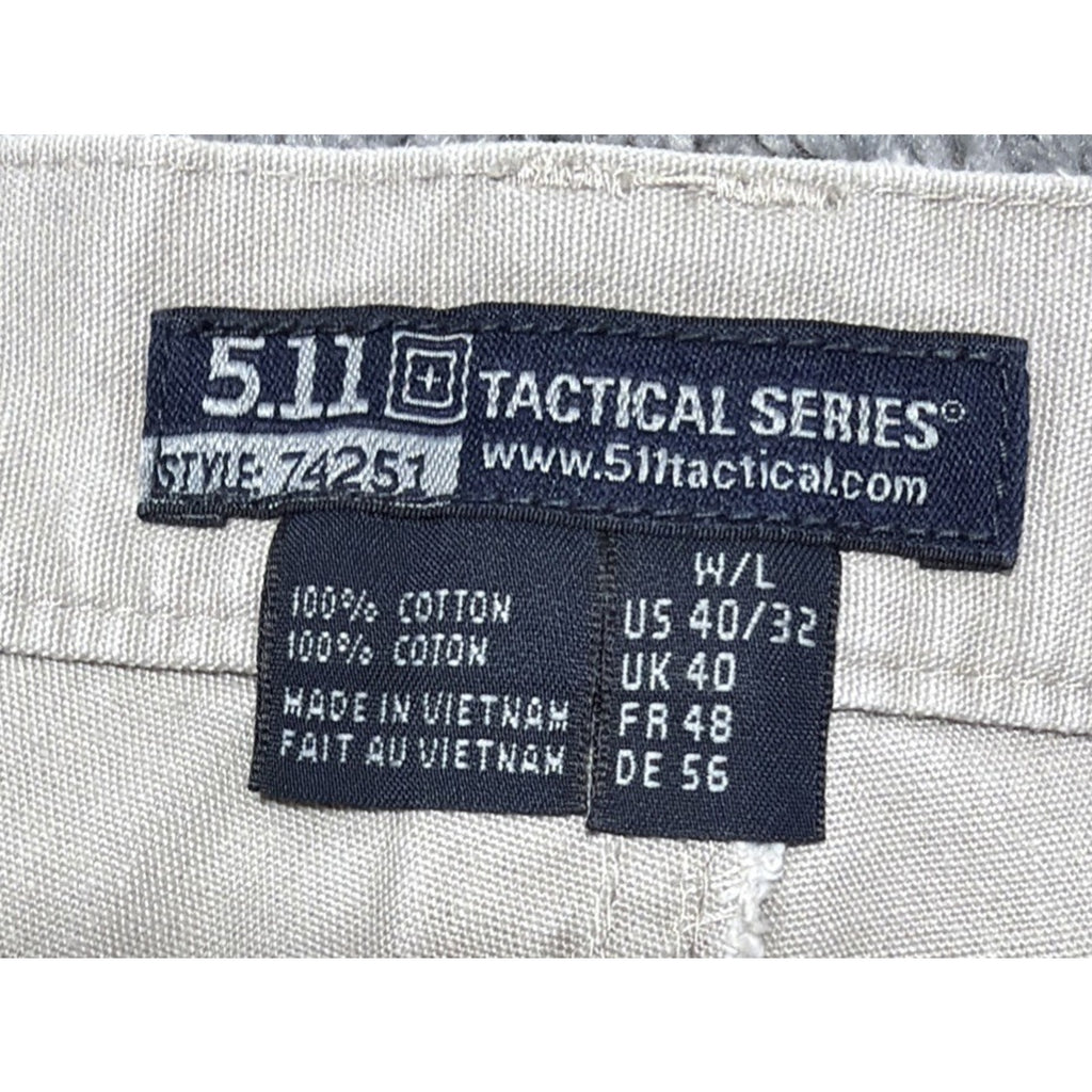 5.11 Tactical Pants Men 40x32 Beige Utility Cargo Workwear First Responder 74251