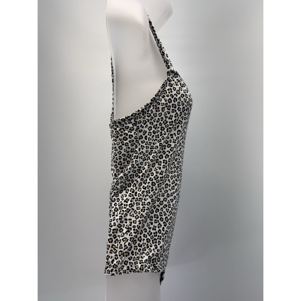 Saints And Hearts Made In The USA Leopard Bodysuit Black Brown Women’s Size M