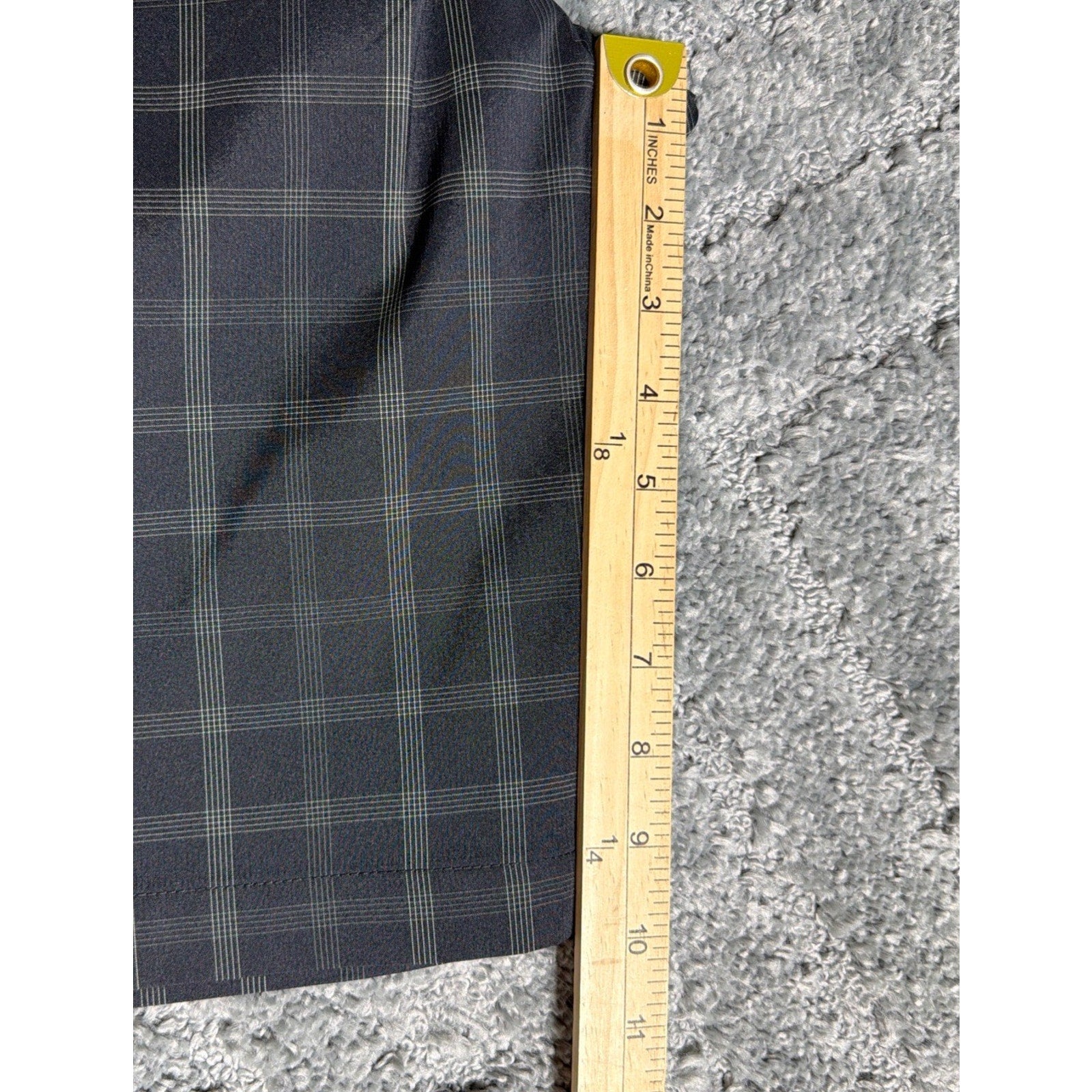 Walter Hagen Golf Shorts Size W38 Black/White Check Stretch Preppy New