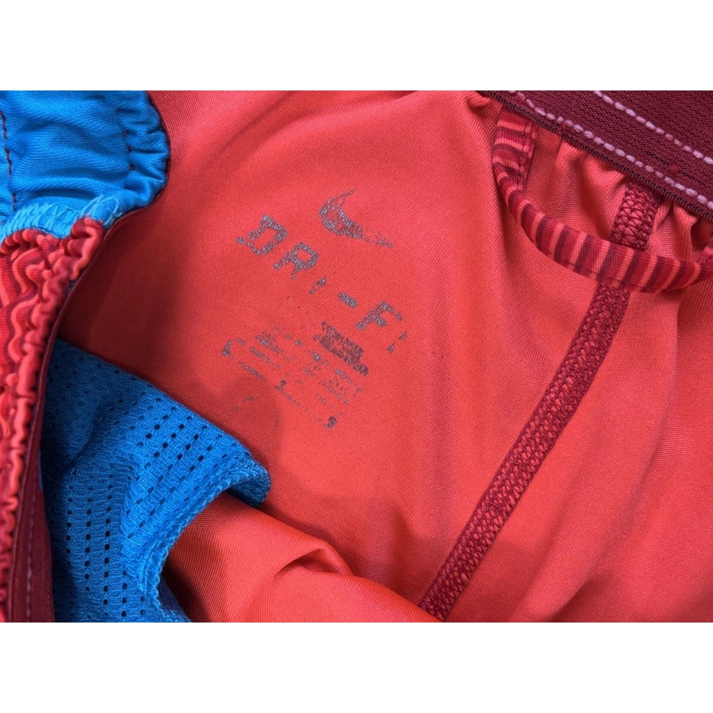 Nike Fly Shadow Dri-Fit Mens Red Striped Basketball Training Shorts Size Large