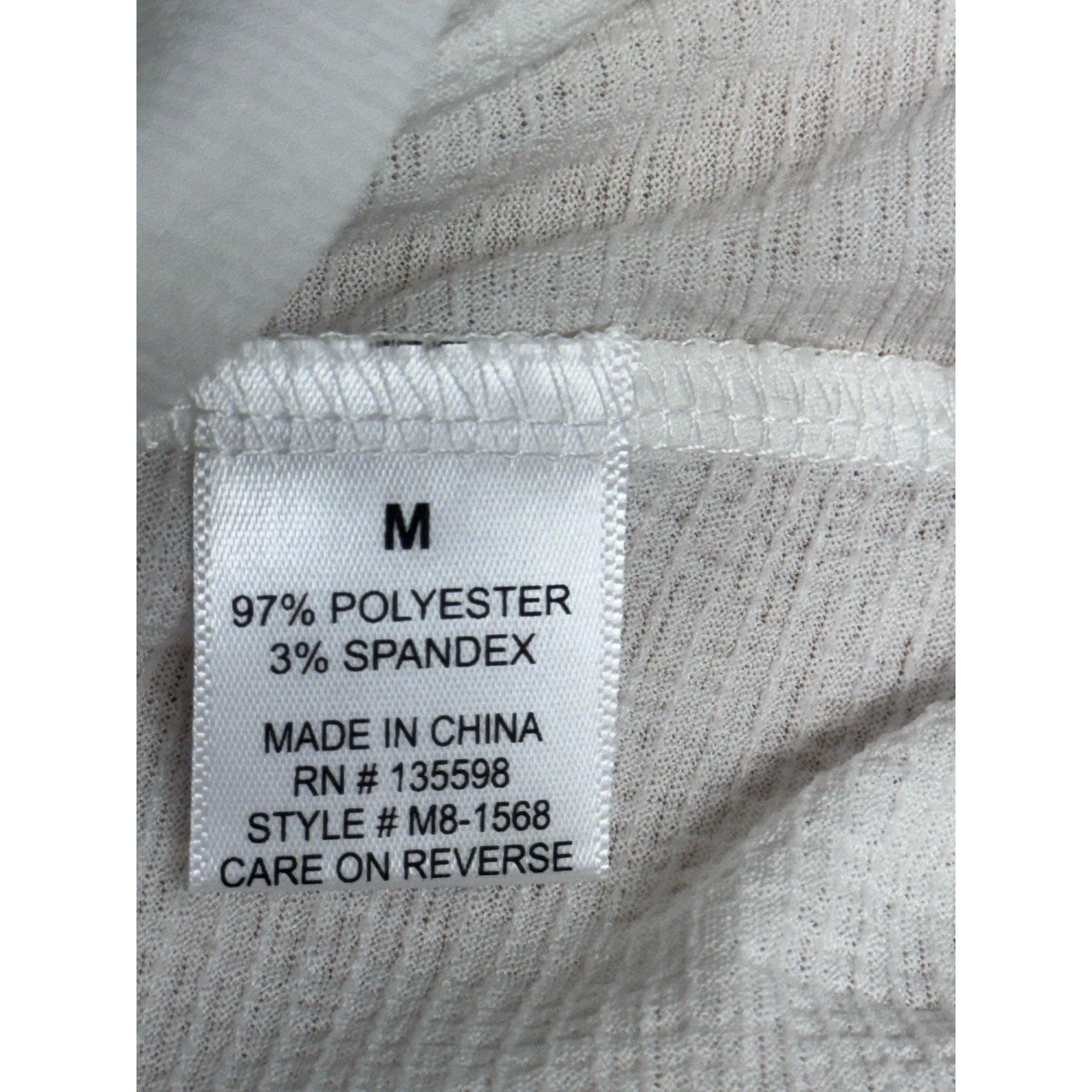 Cure Apparel Women's Cropped White Coverup Size Medium NWT