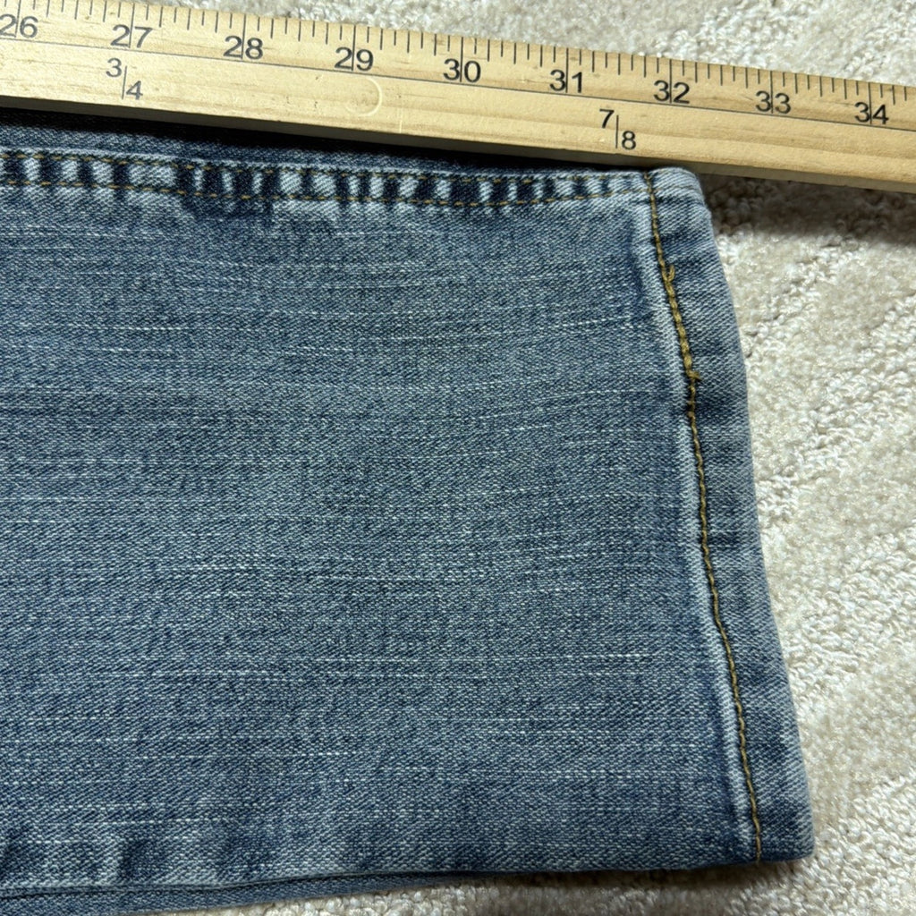 Signature Levi Strauss 32x34 S51 Straight Blue Jeans Stain Workwear