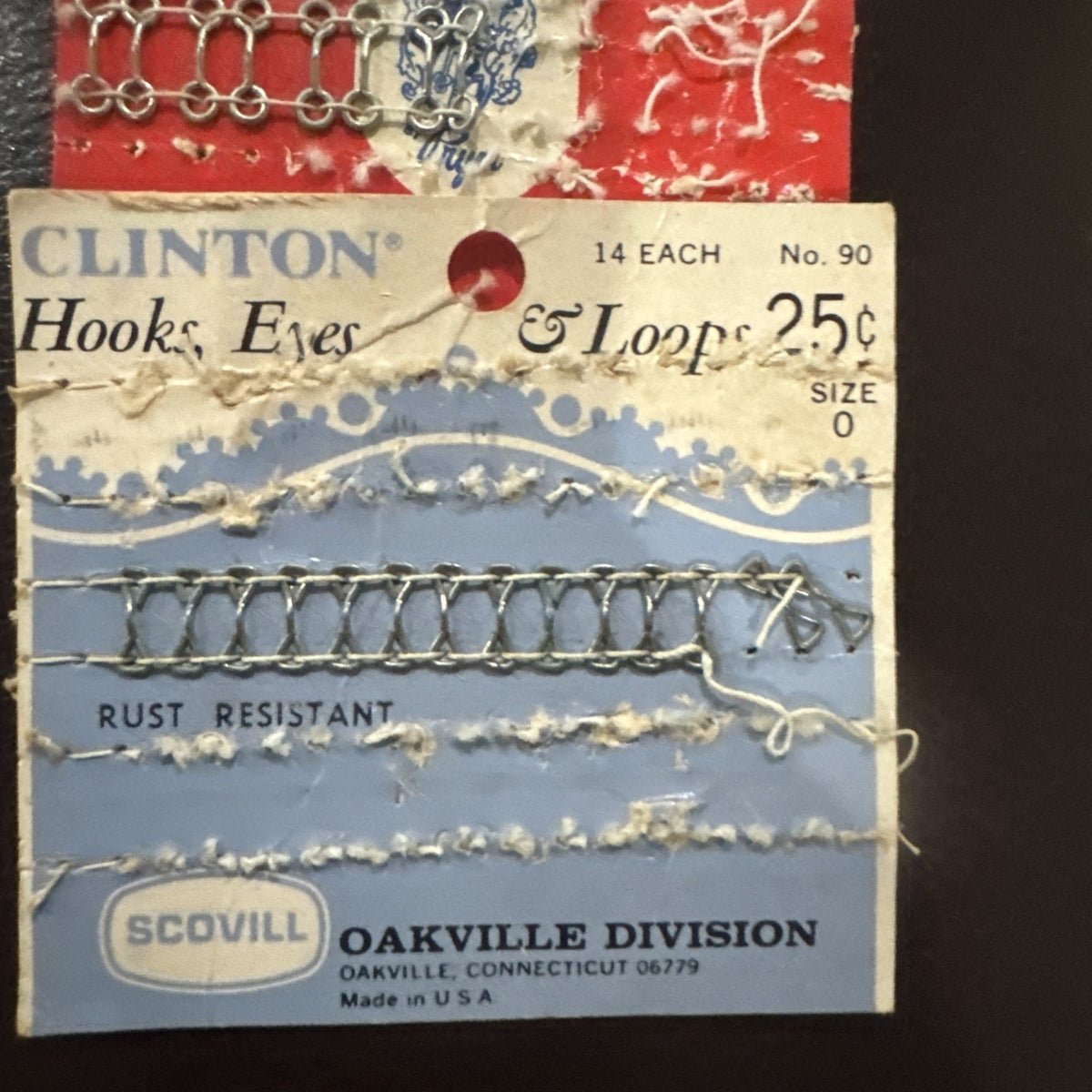 Vintage Sewing Hooks Eyes & Loops Lot of 5 Cards Majesty Prims Clinton Scovill