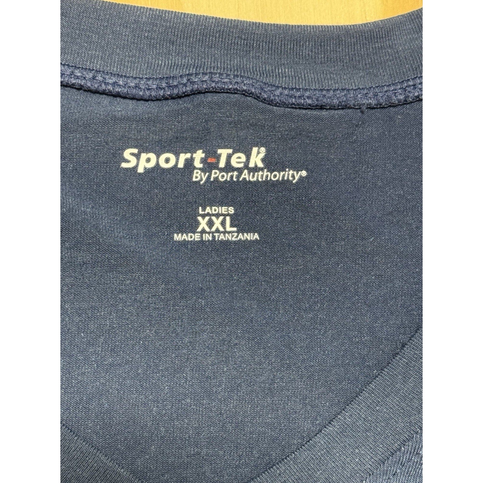 Sport Tek XXL Quilting Shirt Funny I Quilt So I Don’t Choke People Blue V Neck