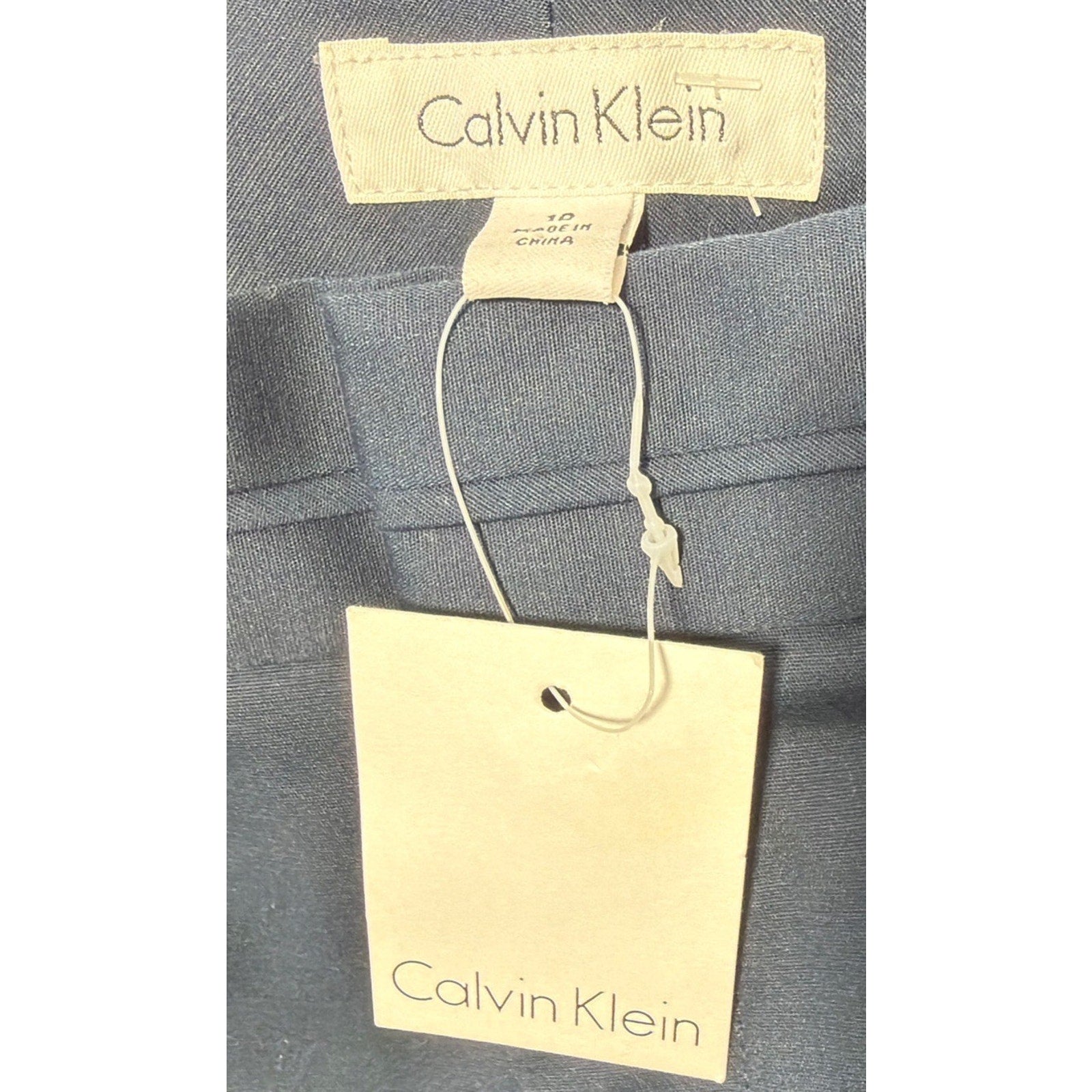 Calvin Klein Collection Women 10 Dress Pants Blue Green Trouser Suit Formal NWT